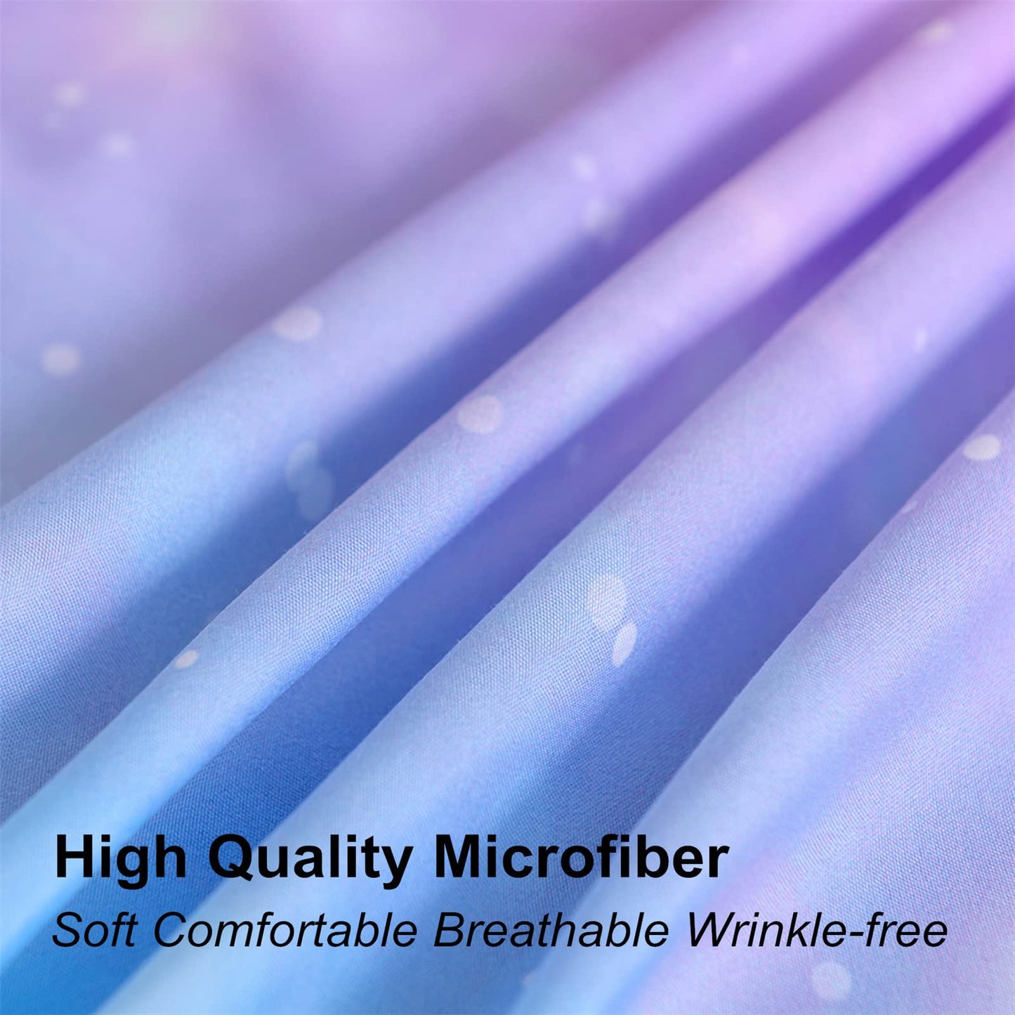 URLINENS Rainbow Sheets Full Size 4 Piece, Tie Dye Pastel Girls Sheet Set for Kids Teens, Glitter Fun Girly Bed Sheets Soft Microfiber Rainbow Bedding Set 1 Fitted Sheet 1 Flat Sheet 2 Pillowcases