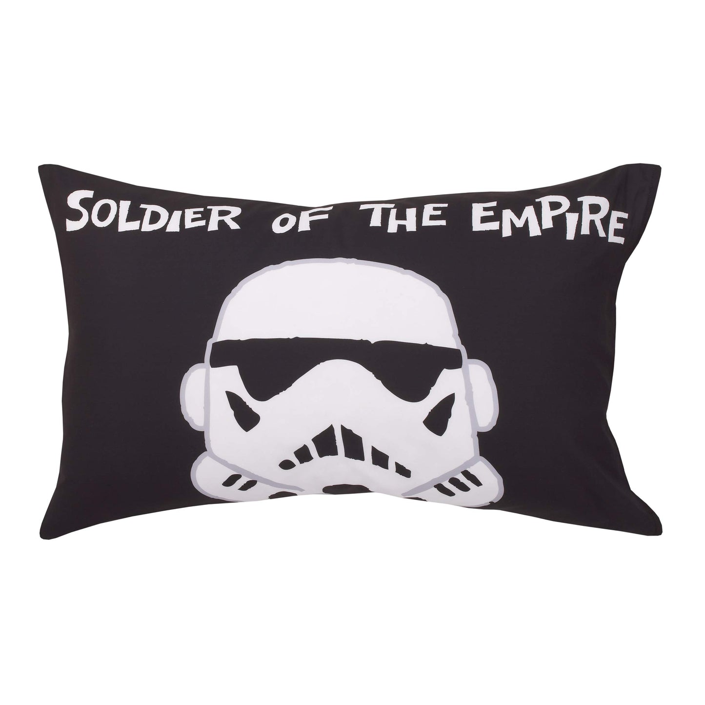 Disney Star Wars Storm Trooper Black and White 4 Piece Toddler Bed Set - Comforter, Fitted Bottom Sheet, Flat Top Sheet, and Reversible Pillowcase
