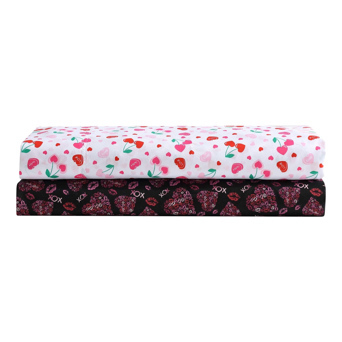 Betsey Johnson - Queen Bed Sheets, Super Soft Bedding with Matching Sham(s), Fade & Wrinkle Resistant Bed Essentials (Sweet Tart Cherries Pink, Queen)