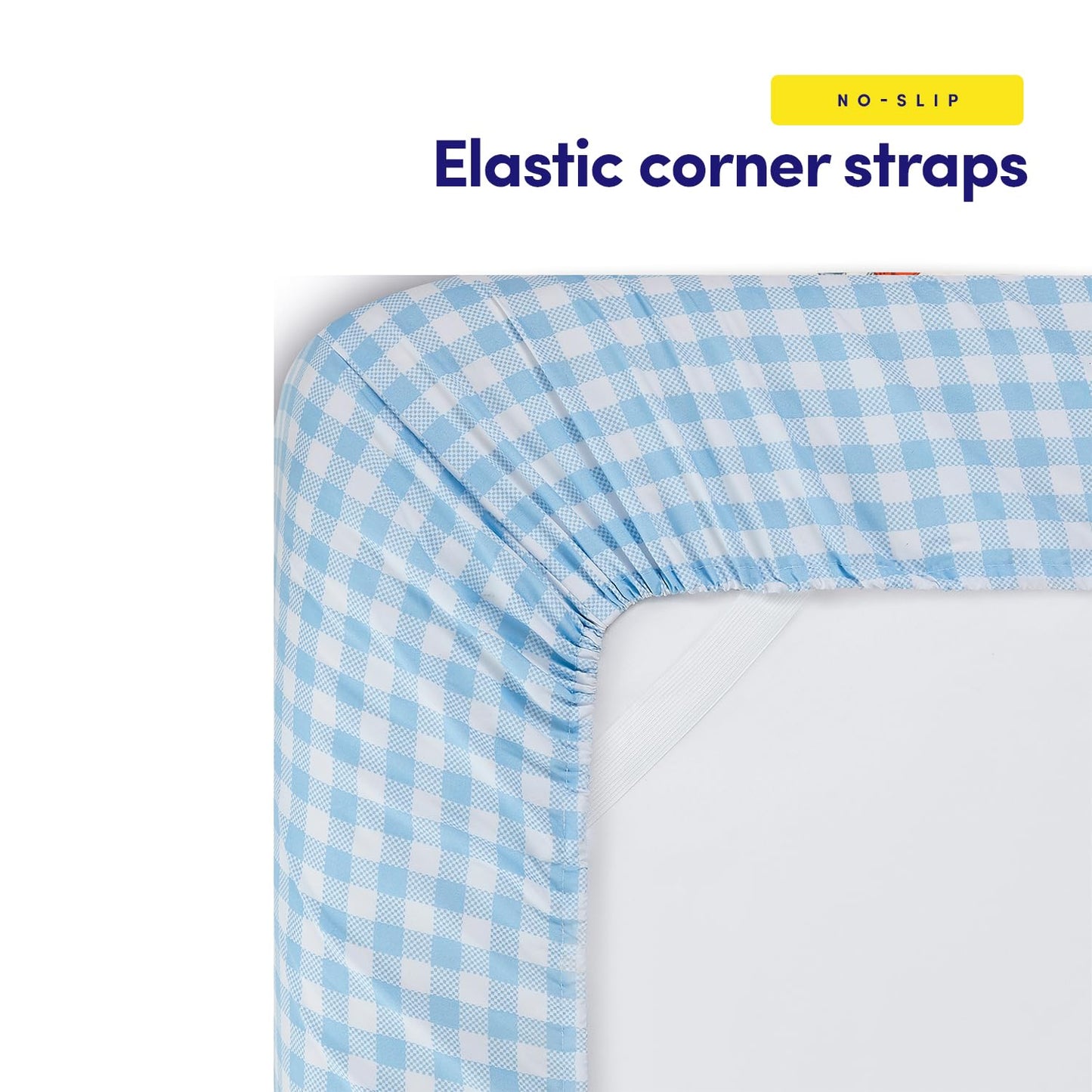 1500 Supreme Kids Bed Sheet Collection - Fun Colorful and Comfortable Boys and Girls Toddler Sheet Sets - Deep Pocket Wrinkle Free Soft and Cozy Bedding - Twin, Blue Gingham