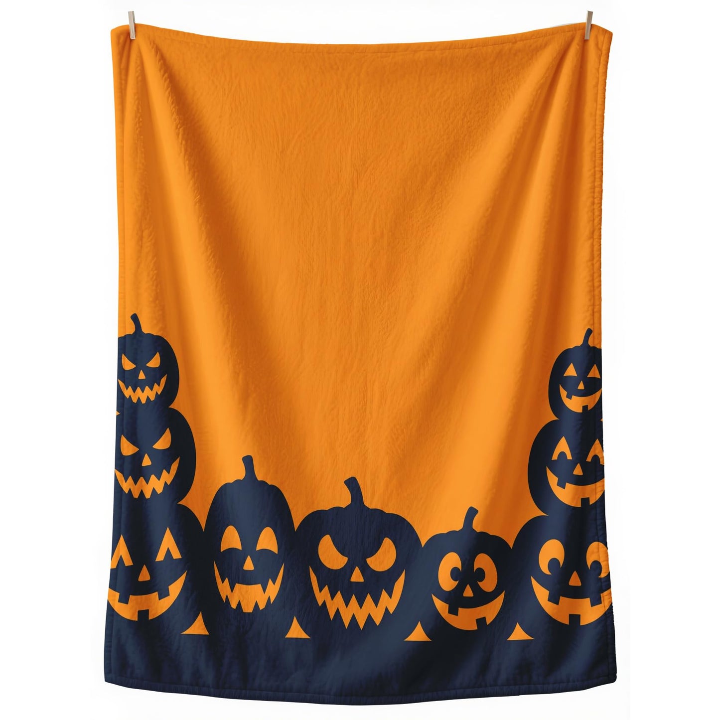 GEDAEUBA Halloween Throw Blanket Pumpkin - Spooky Jack O Lantern Fleece Blanket Throw, Soft Cozy Blankets & Throws for Couch, Bed, and Sofa, 50x60 inches