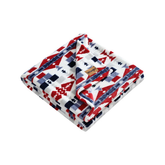 Wrangler - Blanket, Super Soft Plush Bedding, Yellowstone Inspired Throw Blanket for Couch or Bed (Nolan Blue, 50" x 70")