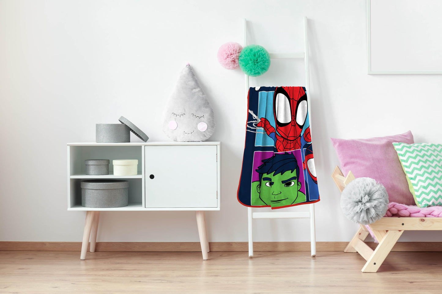 Marvel Spidey and His Amazing Friends Kids Fleece Blanket 46 x 60 Inches