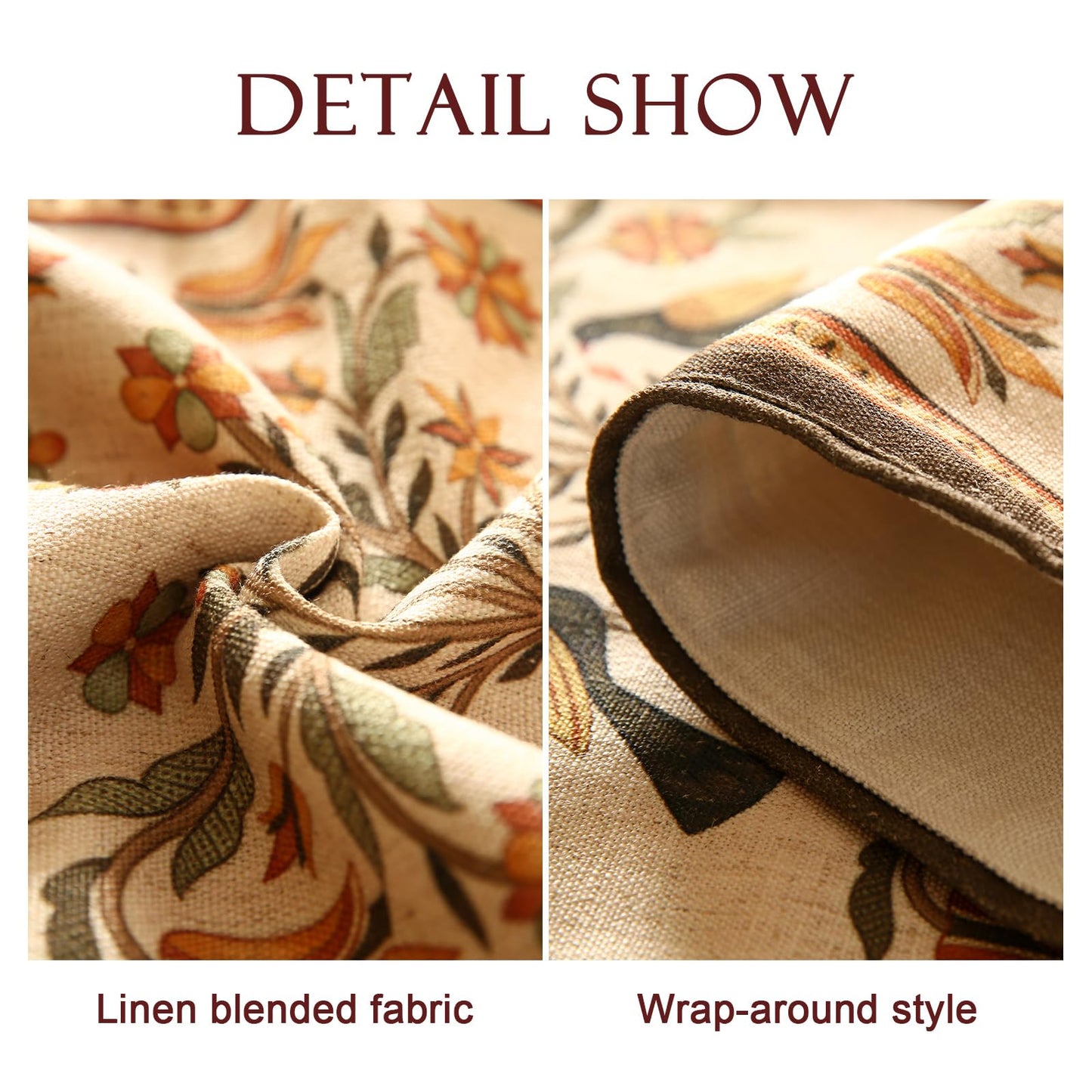 bilin gaier Designer French Linen Small Table Runner,63"x12"-Seville
