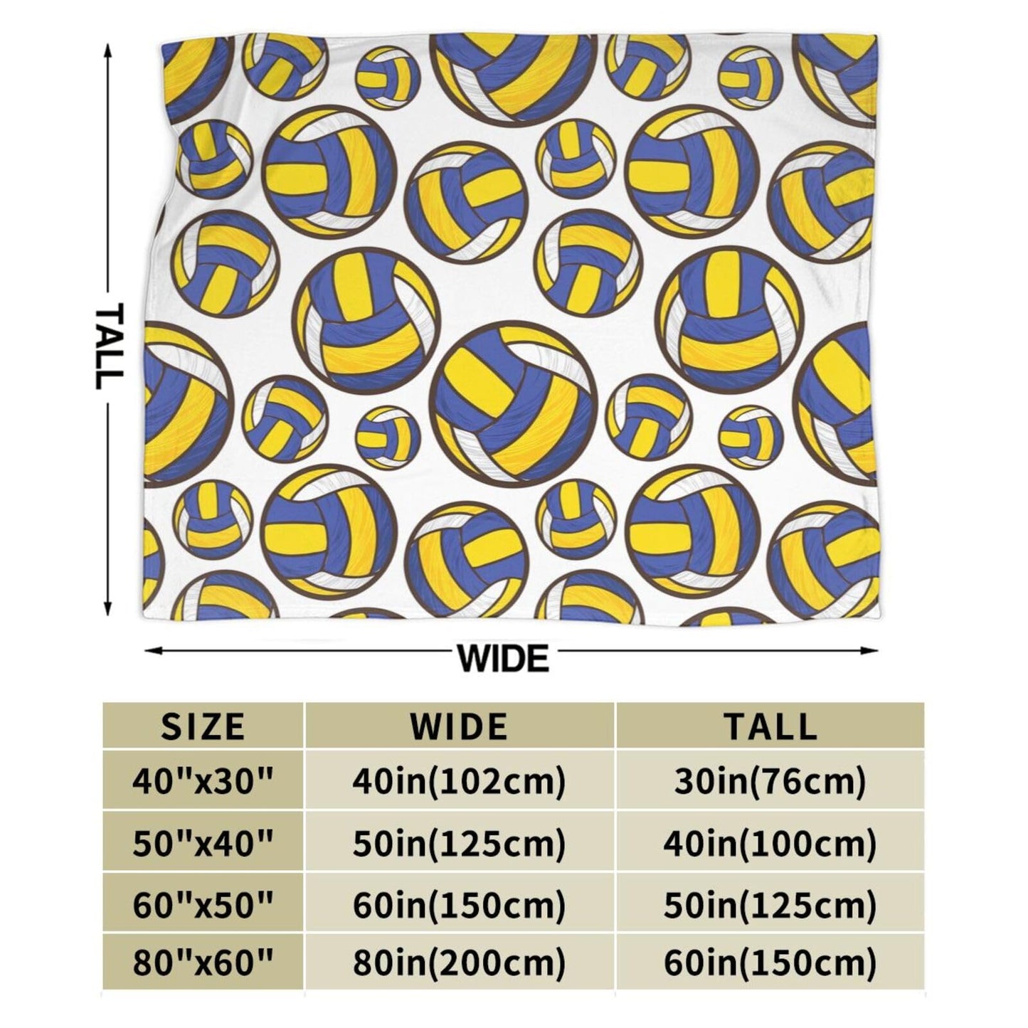 Volleyball Blanket Soft Warm Sofa Bed Throw Blanket Best Volleyball Gifts for Coach Players Teen Girls 80"X60"