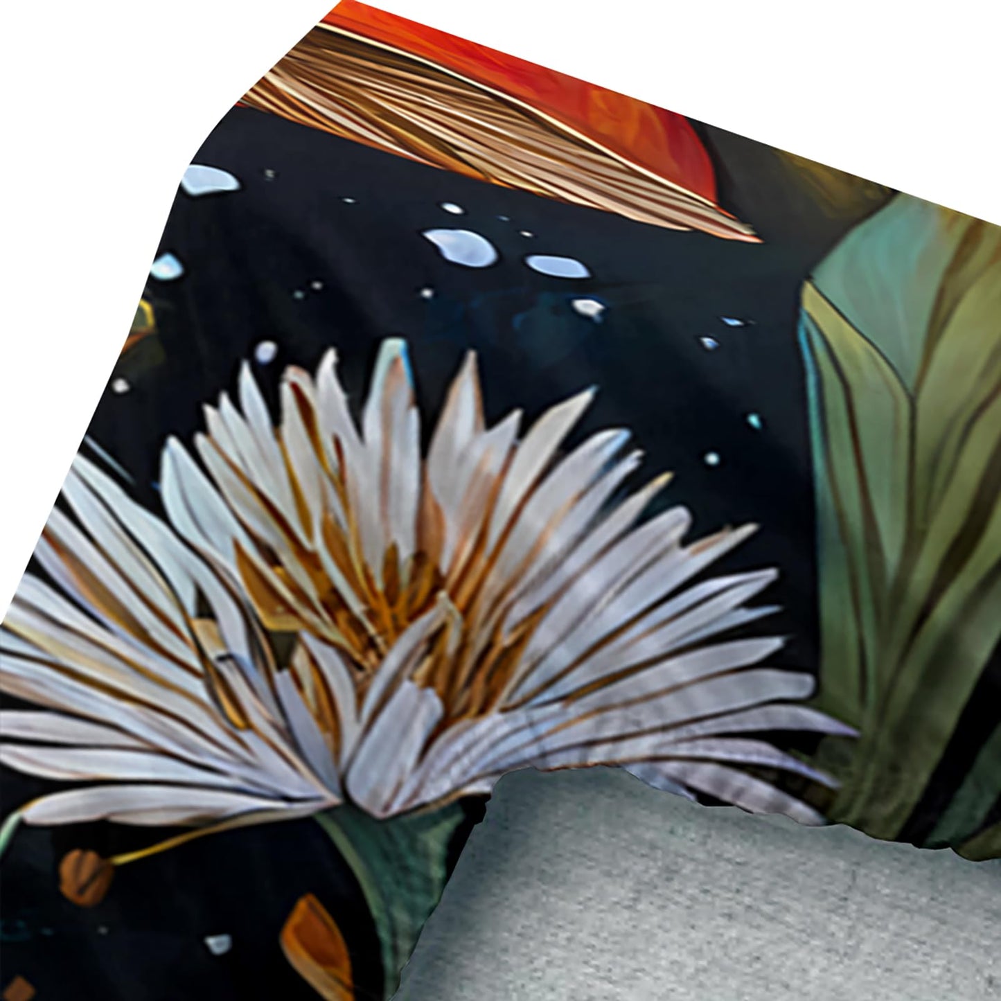 AILONEN Girls Cartoon Mushroom Fitted Sheet Set Twin Size - Nature Wild Fungus Fitted Sheet + 2 Pillowcases - Beautiful Mushroom Botanical Flowers Sheets Set 3-Piece