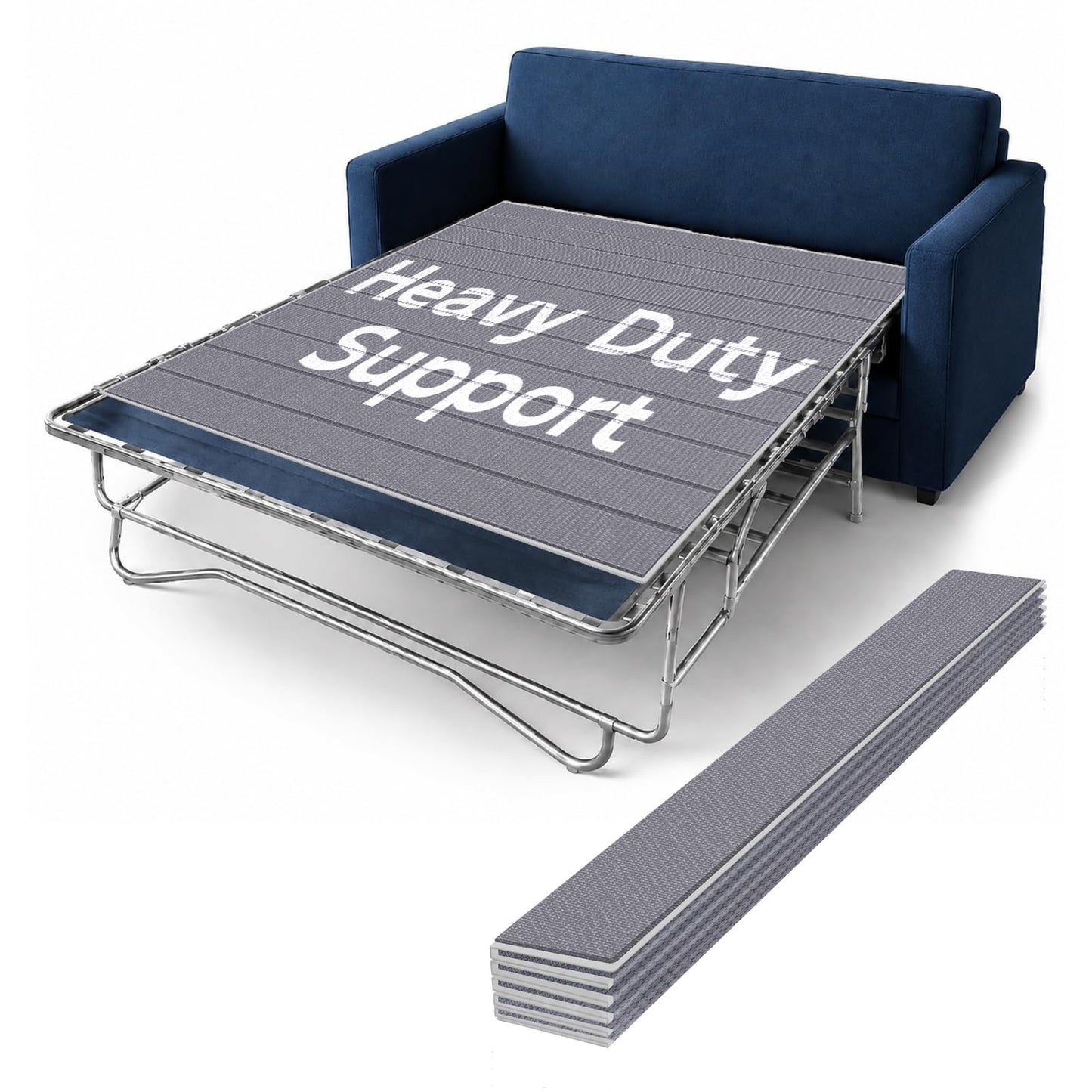 BlissBoard Sleeper Sofa Support Board, Pull Out Couch Cushion Support, 10mm Light and Thin, Quiet & Moisture-Resistant Bed Boards for Under Mattress, Queen Size (64"x54")