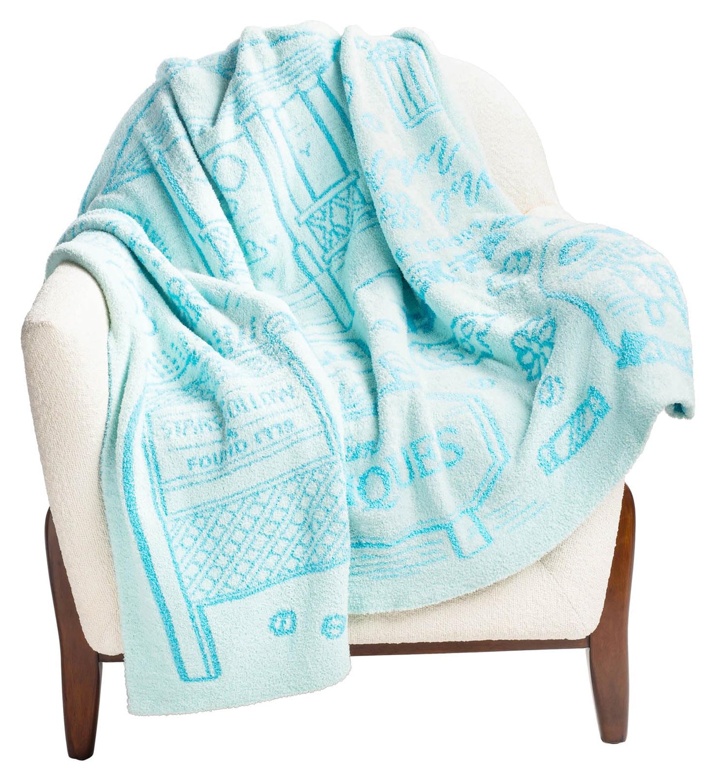 Jay Franco Gilmore Girls Feather Knit Fluffy Throw Blanket - Stars Hallow Fuzzy Blanket Measures 50 x 60 inch - Super Soft Lightweight Bedding