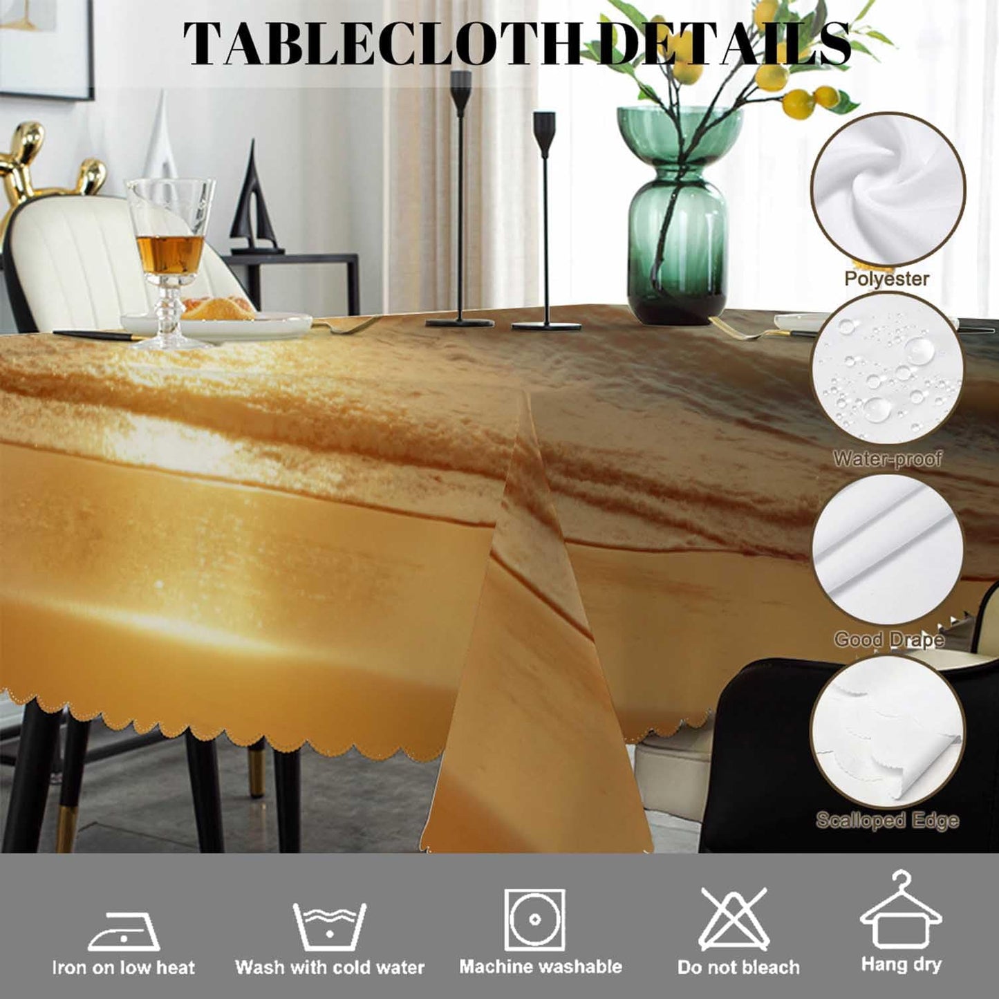 Swono Beach Palm Tree Table Cover Sunset Ocean Sea Waves Coast Palm Leaf 50x72 Inch Table Cloth for Rectangle Tables Buffet Parties Coffee BBQ and Dinning Tablecloth