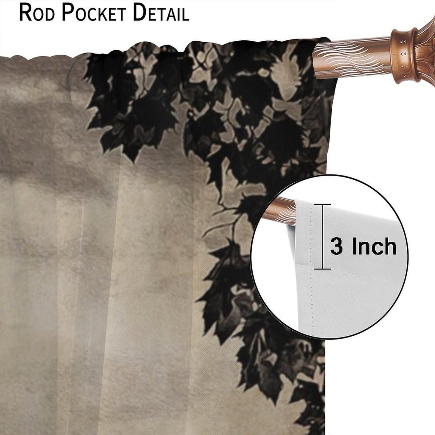 Wallira Paris Eiffel Tower Curtains European Famous Place Cityscape Scene Paris Landmark Decor Rod Pocket Window Treatments for Girl Women Aldult Bedroom Living Office Restaurant Drapes 41" W X 45" L
