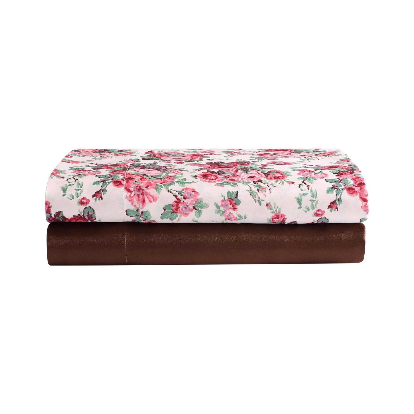 Betsey Johnson - King Bed Sheets, Satin Bedding Set with Matching Pillowcases, Wrinkle & Fade Resistant, Silky Smooth for Healthy Hair (Vintage Floral Pink)