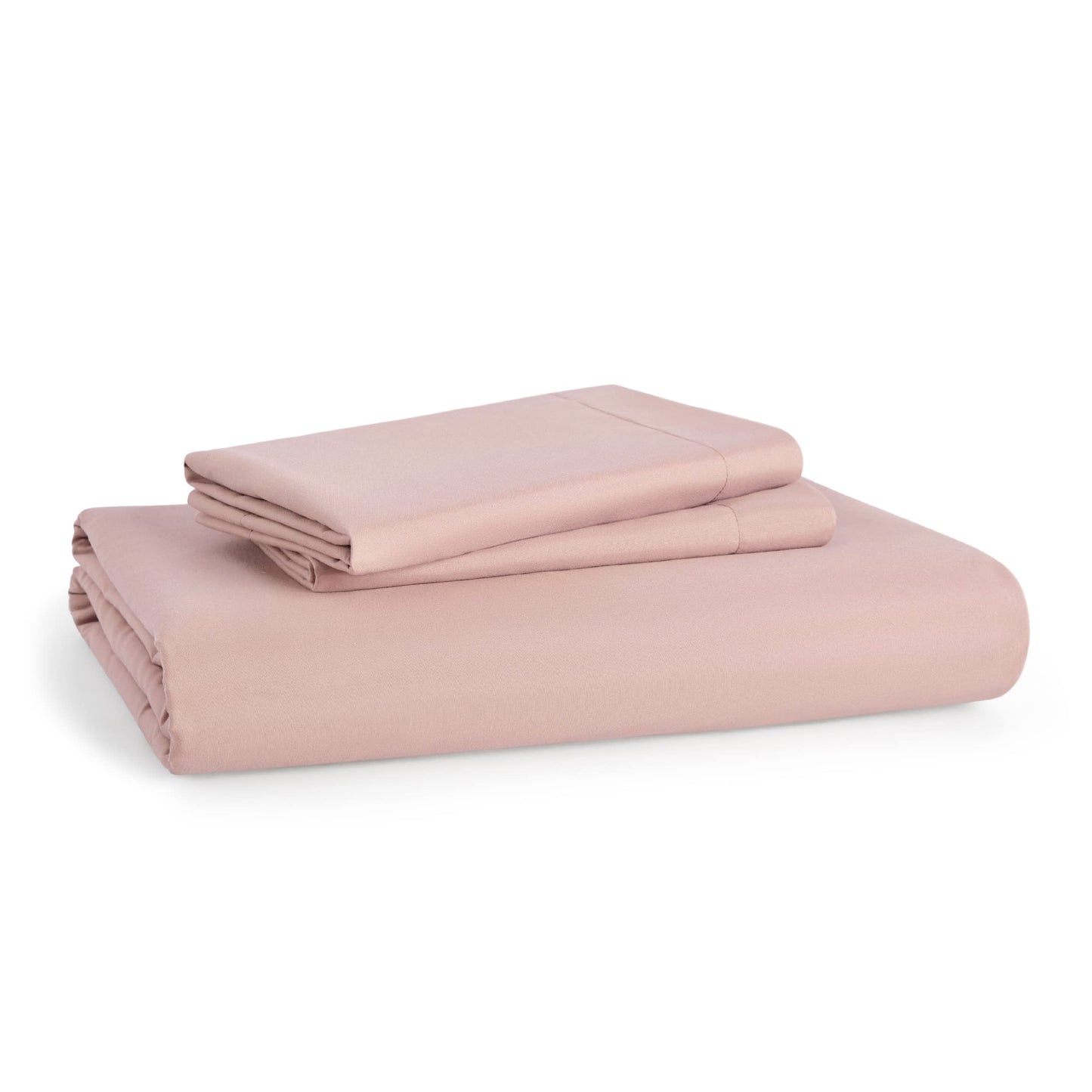 Bedsure Duvet Cover Queen Size - Soft Double Brushed Bedding Set for Kids & Adults, Zipper Closure, 3 Pieces, Includes 1 Duvet Cover (90"x90") & 2 Pillow Shams, NO Comforter, Blush Pink
