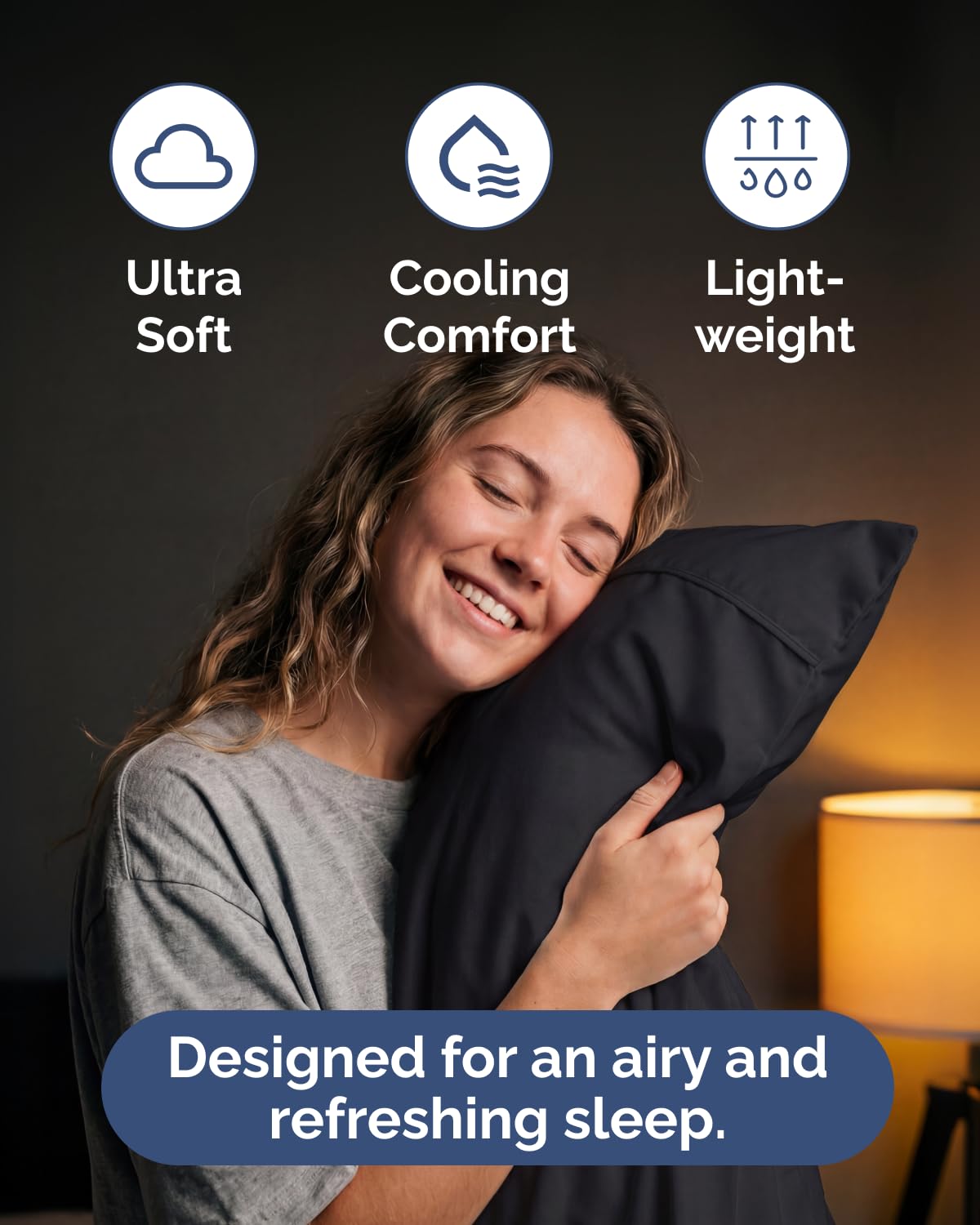 Lightweight 4 Piece Bed Sheet Set Queen Size - Cooling Sheets for Hot Sleepers - Soft Breathable Bedding Set w/ 8-16 Inch Deep Pockets - 1 Flat & 1 Fitted & 2 Pillowcases - Wrinkle Resistant - Black
