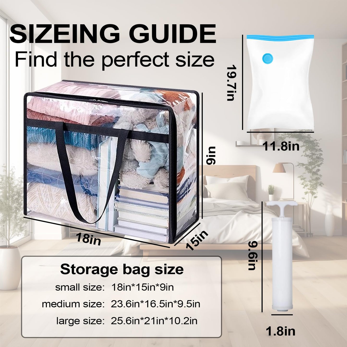 4 Pack Clear Blanket Storage Bags - 60L Plastic Clear Under Bed Storage Containers,Comforter Storage Bag with Lid & Sturdy Handles,Moving Bags,Clothing Organizer Totes for Bedding,Clothing,Comforters