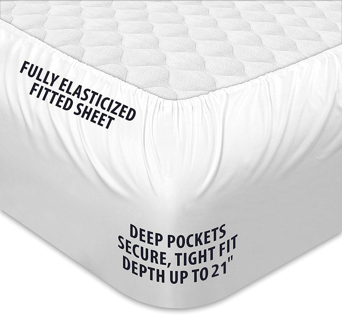 COONP Full Mattress Topper, Extra Thick Pillowtop, Cooling Plush Mattress Pad Cover Cotton Top Bed Topper Protector with 8-21 Inch Deep Pocket