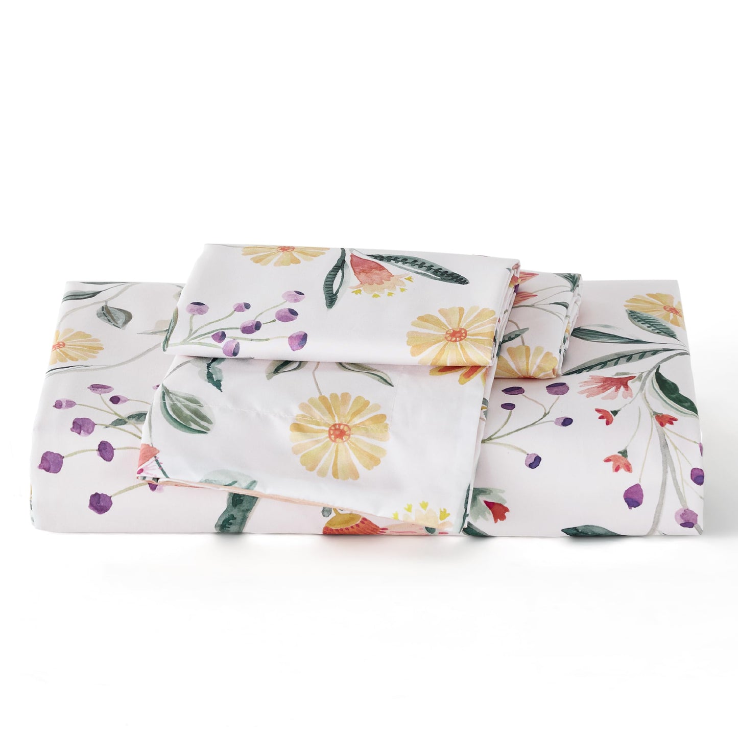 Bedsure Duvet Cover King Size - Reversible Floral Duvet Cover Set with Zipper Closure, 3 Pieces Pale Blush Bedding Set with 8 Corner Ties and 2 Pillow Shams 20"x36"