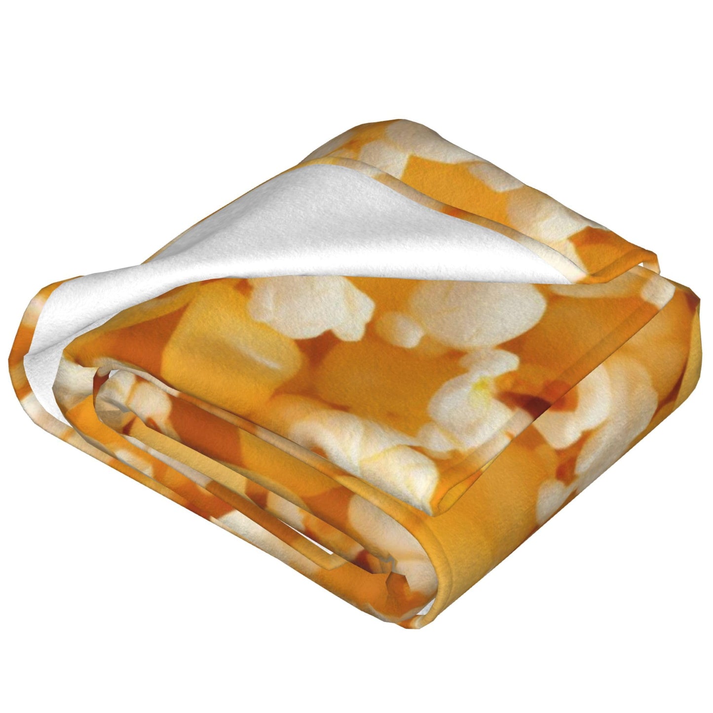 Popcorn Pattern Blanket Funny Food Soft Throw Flannel Blankets for Bed Couch Bedroom Living Room 60"x50"