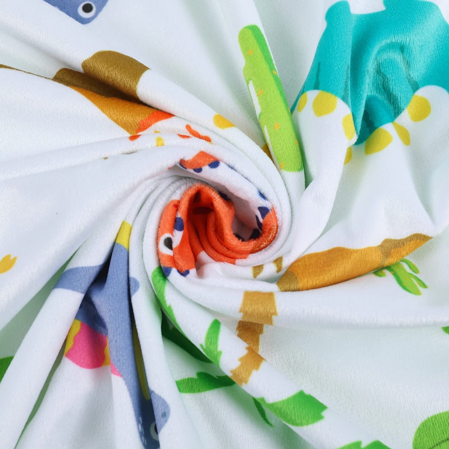 Donsonny Baby Blanket for Boys Girls Soft Minky with Double Layer Dotted Backing, Dinosaur Printed 30 x 40 Inch Receiving Blanket