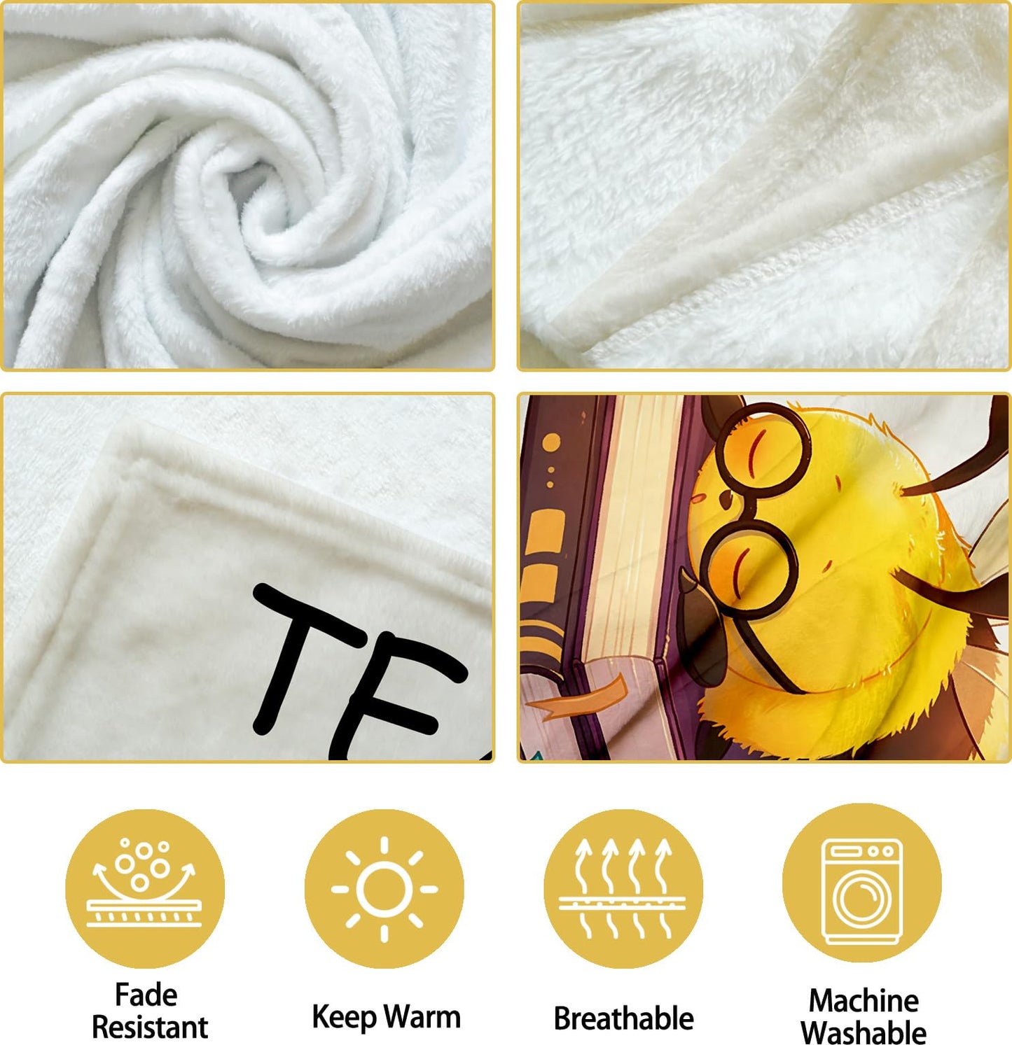 ownmysty Teacher Appreciation Gifts for Women, End of Year Thank You Retirement Graduation Birthday Gifts from Student, Teachers Blanket with Flower for Travel Couch Bed Camping Napping, 60''X 50''