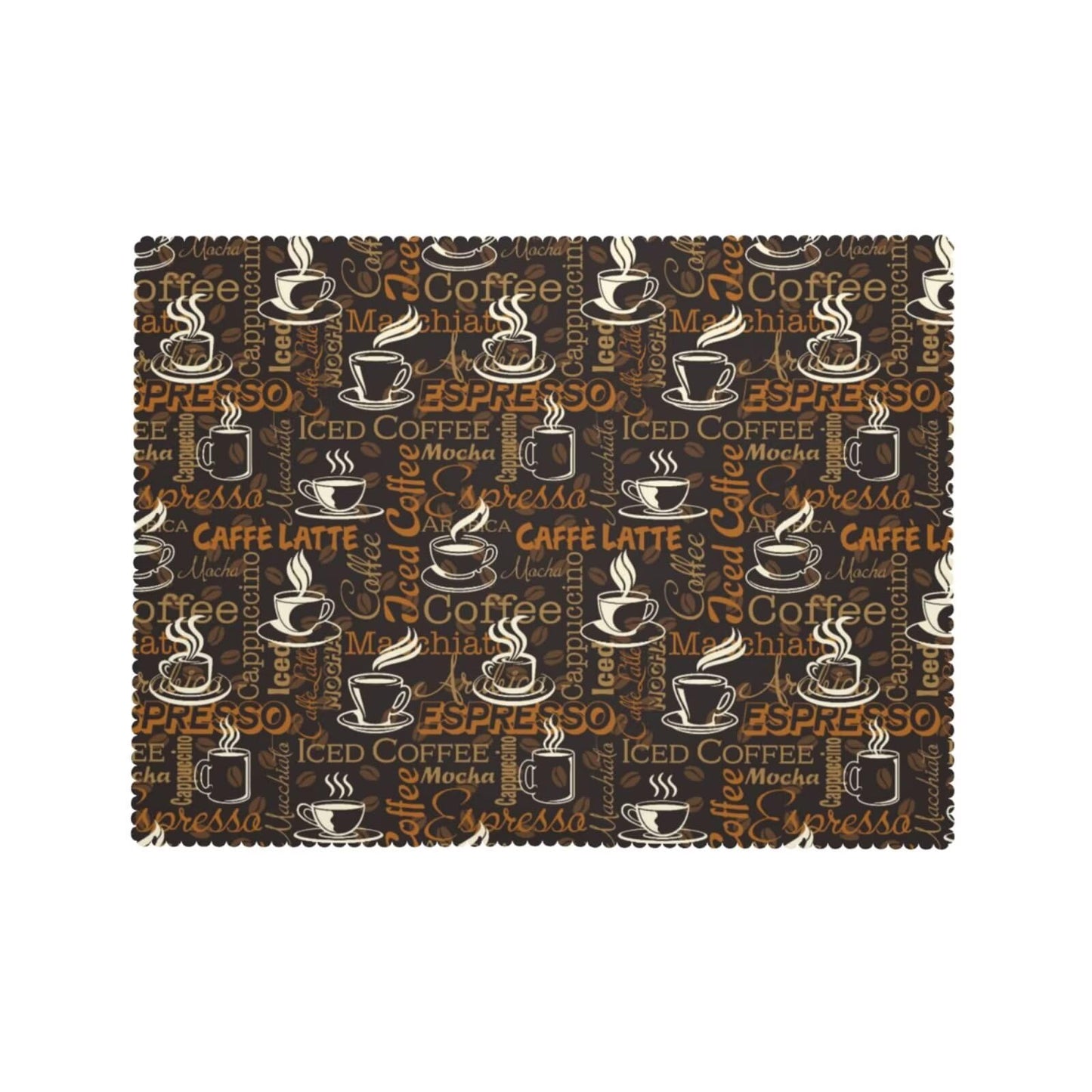 ZEJAYFEY Brown Coffee Rectangle Tablecloth Retro Cafe Theme Beans Table Cloths Americano Espresso Caffee Latte Cup Mocha Washable Table Cover for Home Kitchen Dining Party Decor 54 x 72 Inch