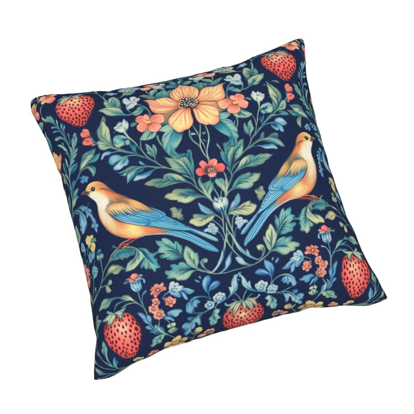 Droerfes Chinoiserie Blue Bird Throw Pillow Covers Set of 2 Couch Pillow Case Decoration Cushion Covers for Sofa Home Living Room Bedroom Outdoor 18X18 Inch