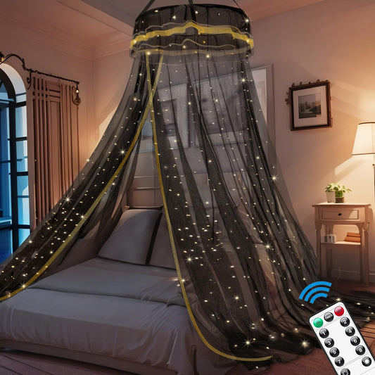 emopaw Bed Canopy with Fairy Lights