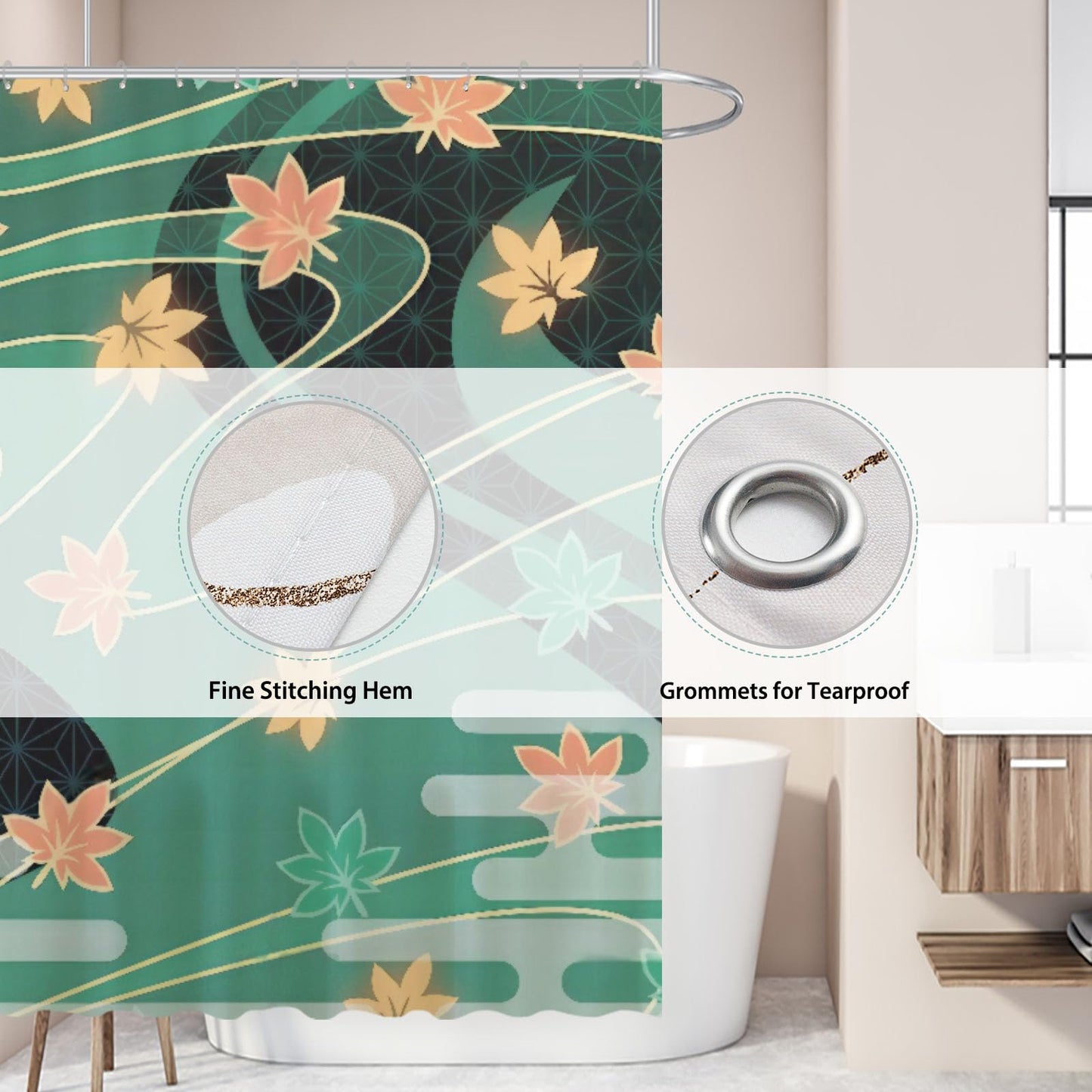 Funnytree Fantasy Adventure Game Shower Curtain, Video Game Bathroom Decor, Waterproof Fabric Durable Easy Care Washable, 72"X72"(Hooks Not Included) SC00240-002