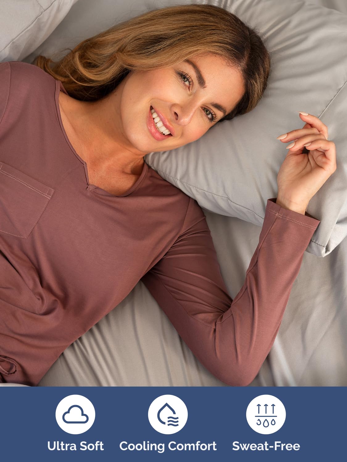 Extra Deep Pocket King Size Sheet Set - 4 Piece Breathable & Cooling Bed Sheets - Hotel Luxury Bedding with 16 to 21 inch Extra Deep Pockets - Soft, Fade and Wrinkle Resistant - Oeko-Tex - Light Grey