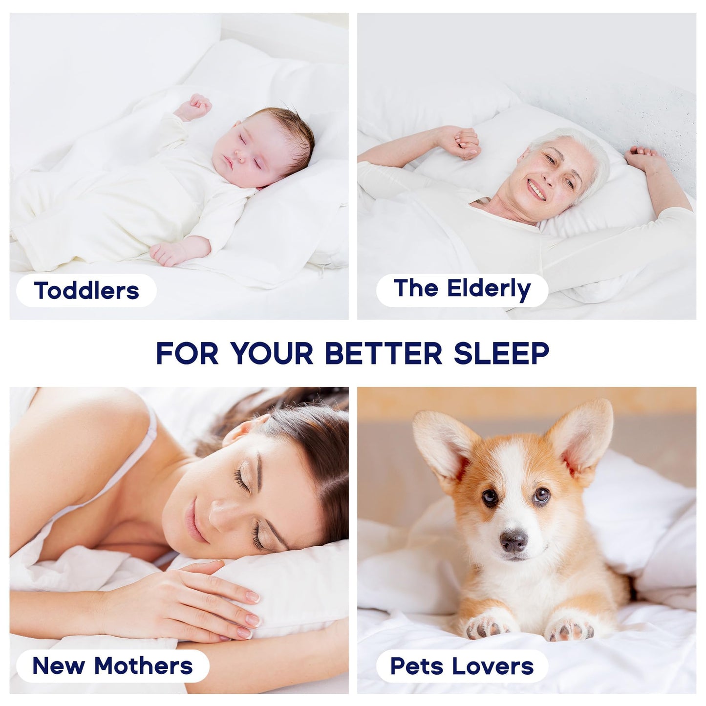 SLEEP ZONE Waterproof Mattress Pad Queen, Breathable Mattress Topper Quilted Fitted Cover Protector with Deep Pockets fits 8-21 inch, Gray