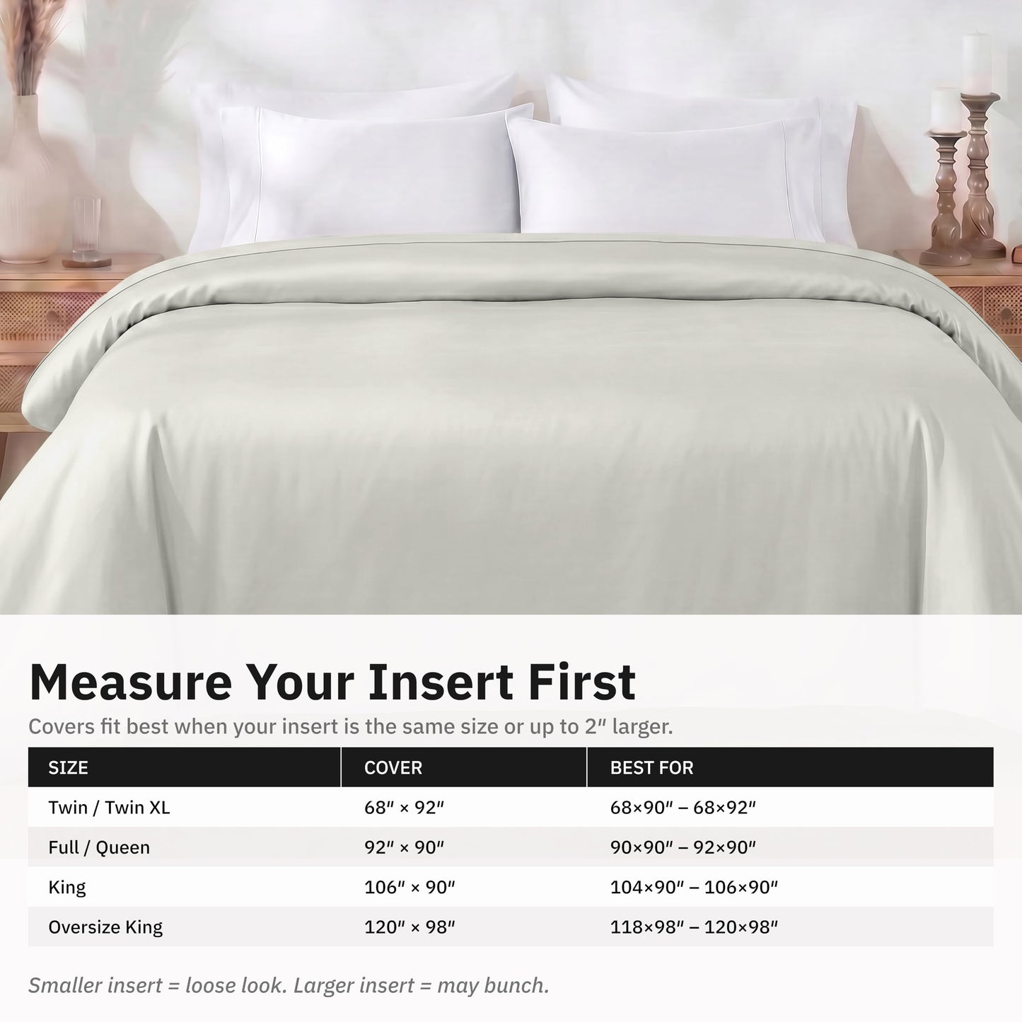 California Design Den Full/Queen Duvet Cover Only - Winner Good Housekeeping Best Bedding Awards 2025, Soft 400 Thread Count Sateen, 100% Cotton Duvet Cover - Ivory (Pale Tone)