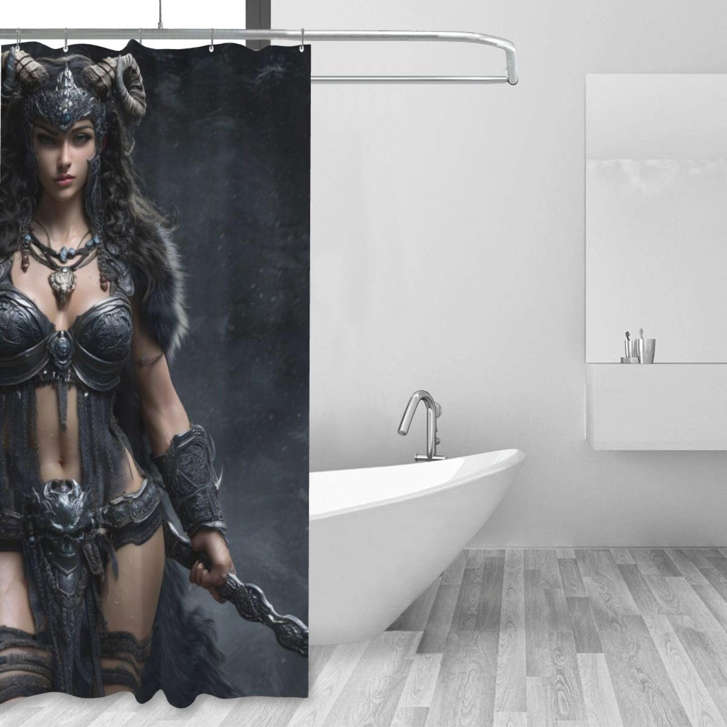 HEILIVIO Shower Curtain Princess Waterproof Fabric Stylish Durable Bathroom Decor,Quick-Dry,60x72inches,Includes Hooks