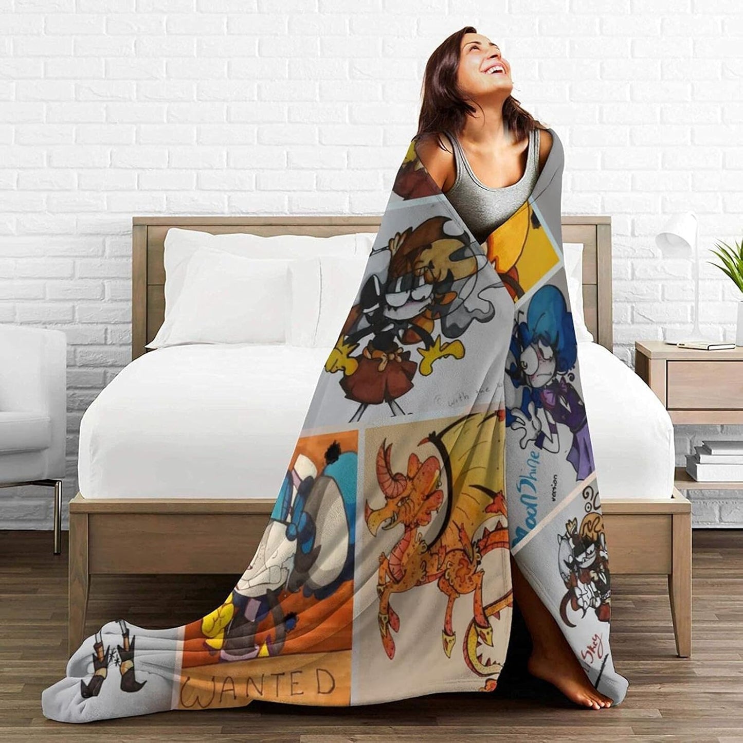 Ships Next Day .Custom Blanket with Photos Text Customized Blanket Personalized Flannel/Sherpa Throw Blankets for Adult Kid Birthday Christmas Halloween Fathers Mothers Valentines Gift - 50"x 60"