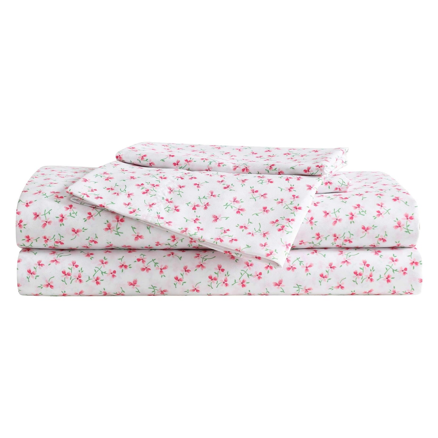 Betsey Johnson - Queen Bed Sheets, Super Soft & Lightweight Bedding with Matching Pillowcases, Fade & Wrinkle Resistant (Ballet Floral Pink, Queen)
