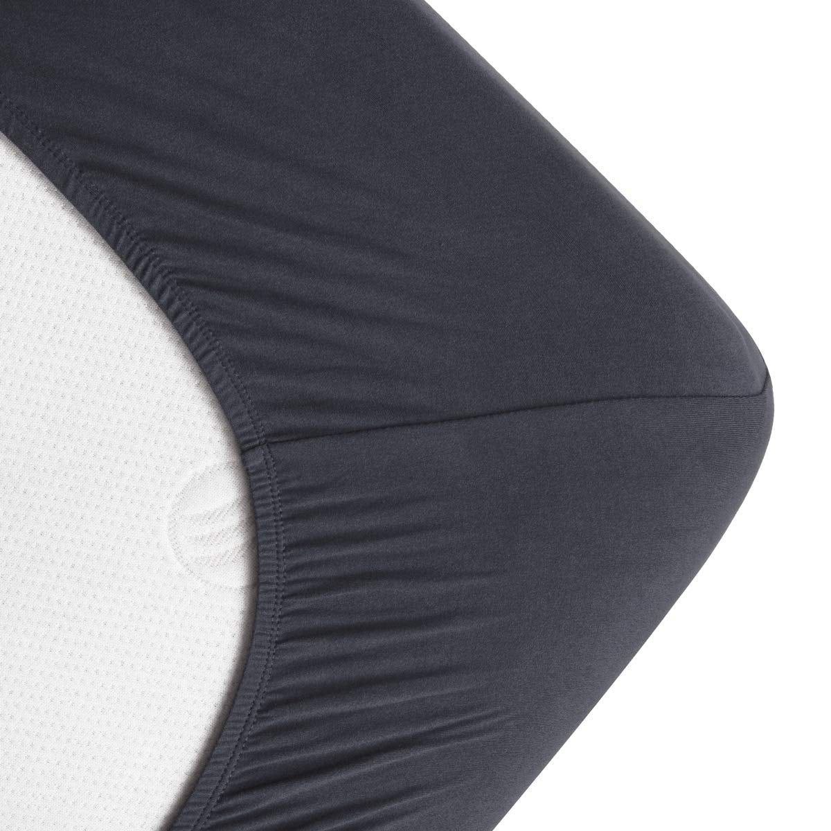 Fitted Sheet- COSMOPLUS Twin Fitted Sheet Only（No Flat Sheet or Pillow Shams）,4 Way Stretch Micro-Knit,Snug Fit,Wrinkle Free,for Standard Mattress and Air Bed Mattress from 8” Up to 10”,Gray