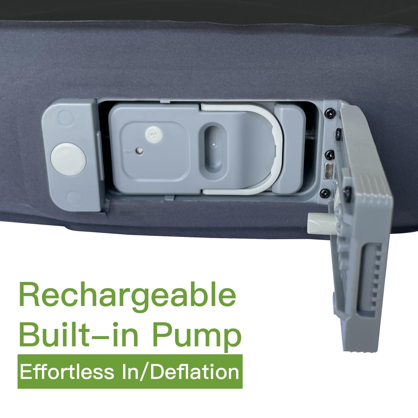 Upgraded Hybrid Foam & Air SUV Mattress with Rechargeable Built-in Pump, Quick Inflation & Deflation, 4" Ultra-Thick, Comfortable Mattress for Car Camping & Road Trips, Perfect for Mid & Large SUVs