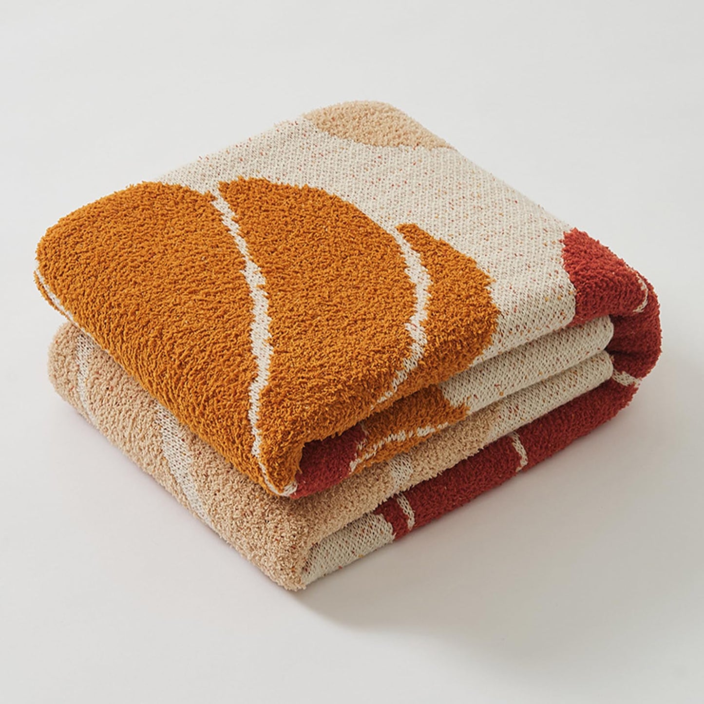 Pumpkin Throw Blanket for Couch 50x70 Fall Halloween Blankets, Soft Cozy Reversible Textured Fleece Fluffy Blanket for Bed Sofa Autumn Home Decor