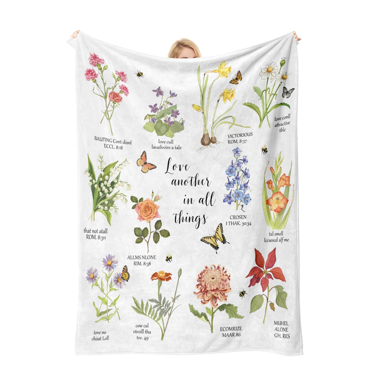 COMFAR Christian Gifts for Women Faith, Inspirational/Religious/Spiritual Gifts for Adults, Soft Throw Blankets for Women/Men, Personalized Blankets for Adults 40"x 50"