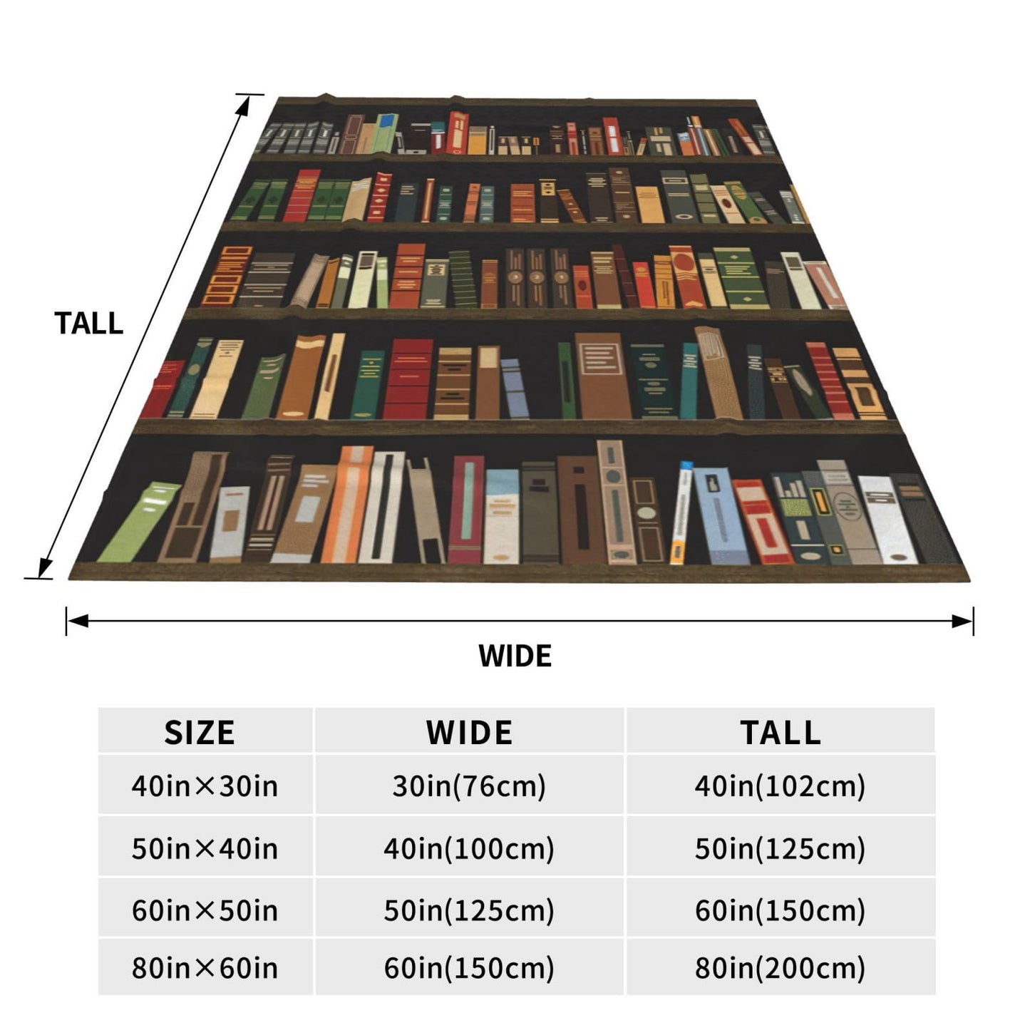 Book Blanket Book Decor Inspirational Throw Blanket Gifts for Girls Boys Book Lover Winter Couch Bedding Super Warm Soft Plush Lightweight Fleece Flannel Bed Blanket for Kids Adults Men Women 50"X40"
