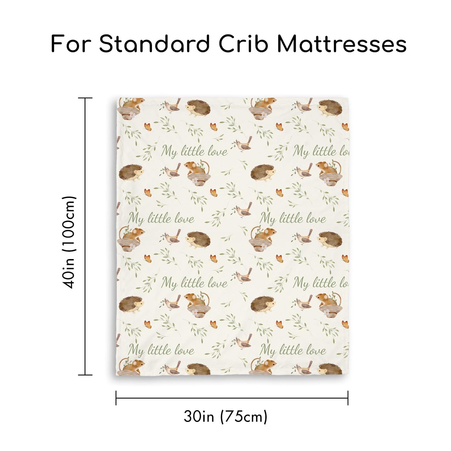 CIVARUA KIDS Baby Blankets for Newborn - Nursery Minky Blankets Super Soft for Boys Girls, Infant Toddler Blanket with Double Layer Dotted Backing for Baby Crib Stroller, 30 x 40 Inch, Animal World