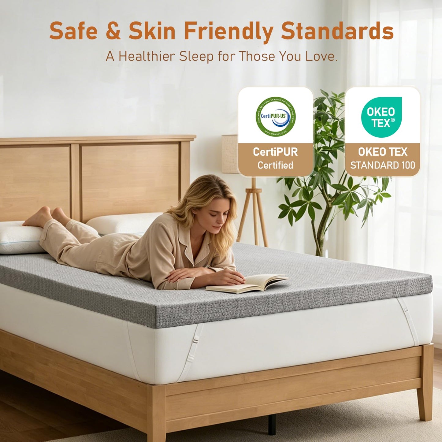 Extra Firm Mattress Topper Twin-XL: 3 Inch Super Extra Support Bed Topper, High Density Memory Foam for Back Pain Relief, Breathable Washable Cover, Non-Slip, CertiPUR-US & Oeko-Tex Certified 80x38