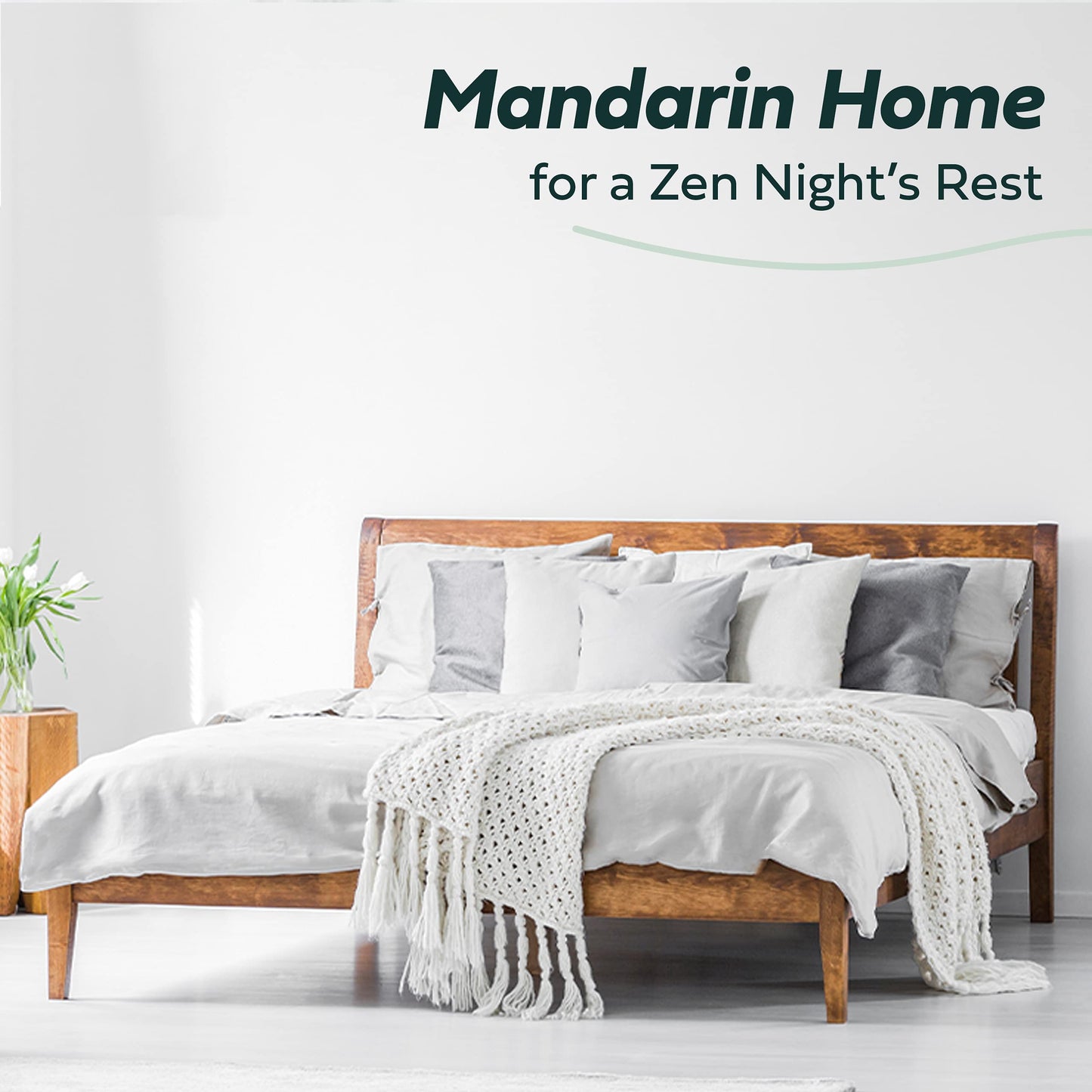 Mandarin Home Collection Ultra Soft Rayon Derived from Bamboo Plush Mattress Topper - Premium Mattress Pad - Twin XL