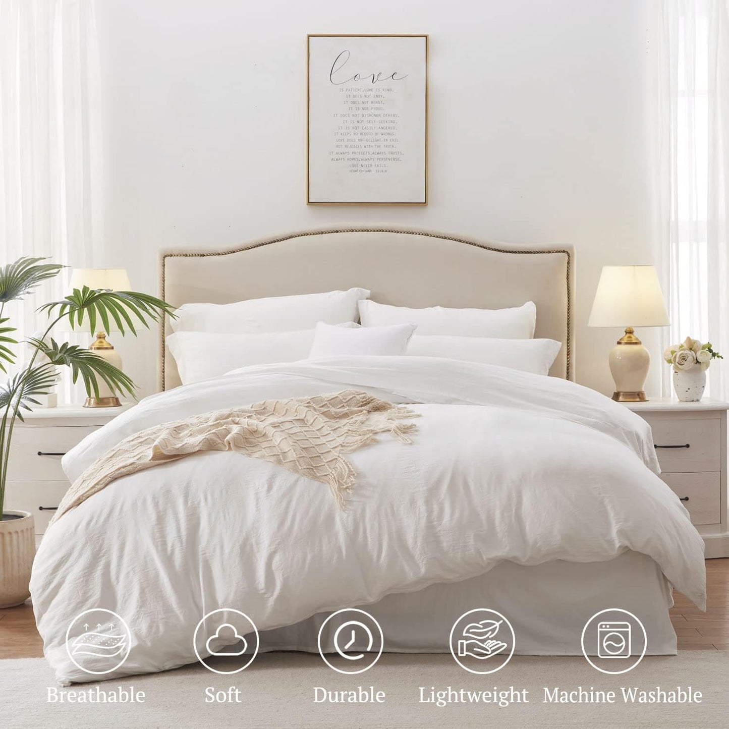 3 Side Zipper Duvet Cover Set Full Size Dark Grey - Soft Microfiber Duvet Cover Set with 3 Sided Zipper Closure, Full Size Duvet Cover (80"x90") & 2 Pillow Cases(20"x30"), NO Comforter