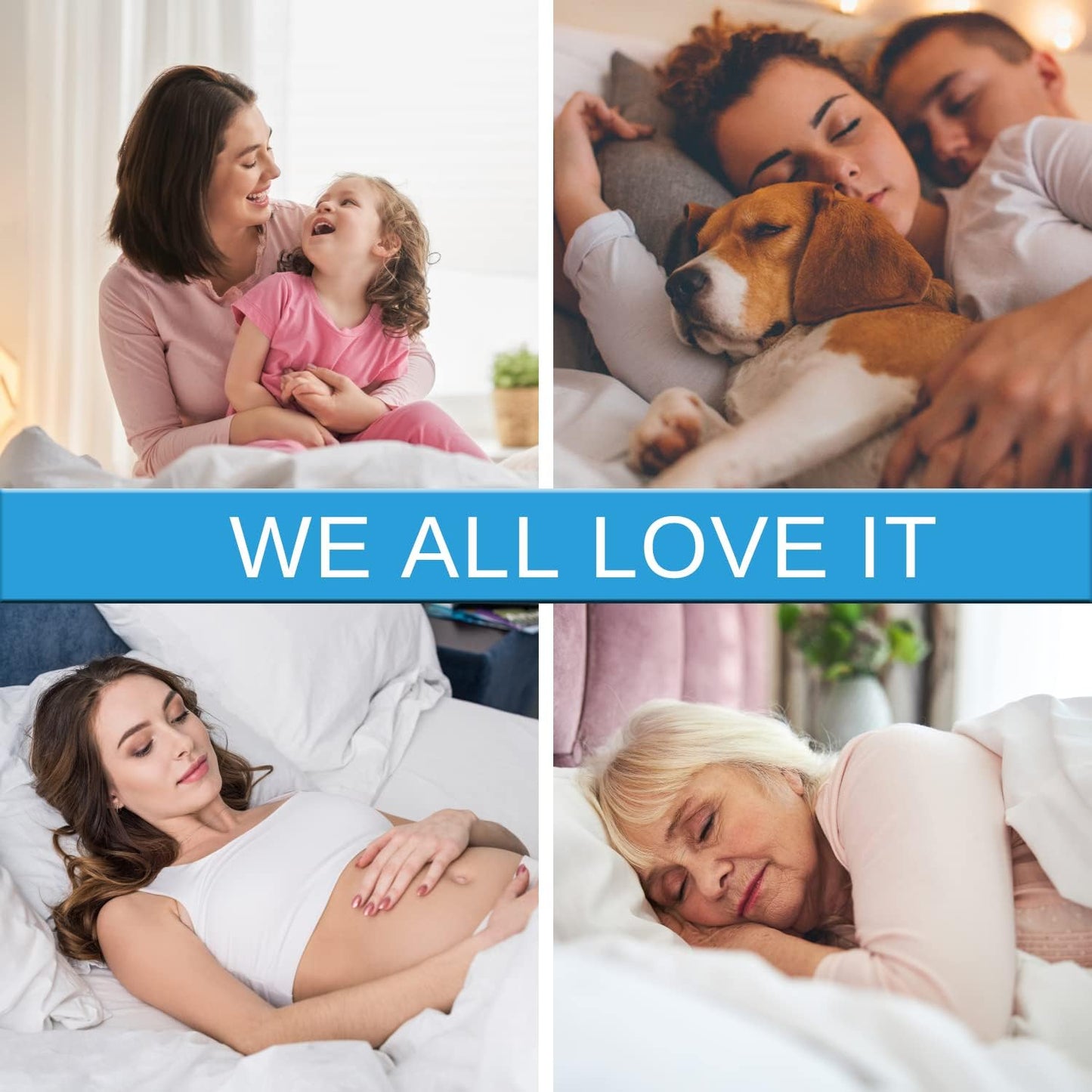 Kmall King Size Cooling Waterproof Mattress Protector Pad Cover, Breathable Fitted Sheet Style Deep Pocket-Noiseless,Vinyl,PVC Free,Waterproof Bed Matress Cover Washable for Home, Bedroom, Hotel