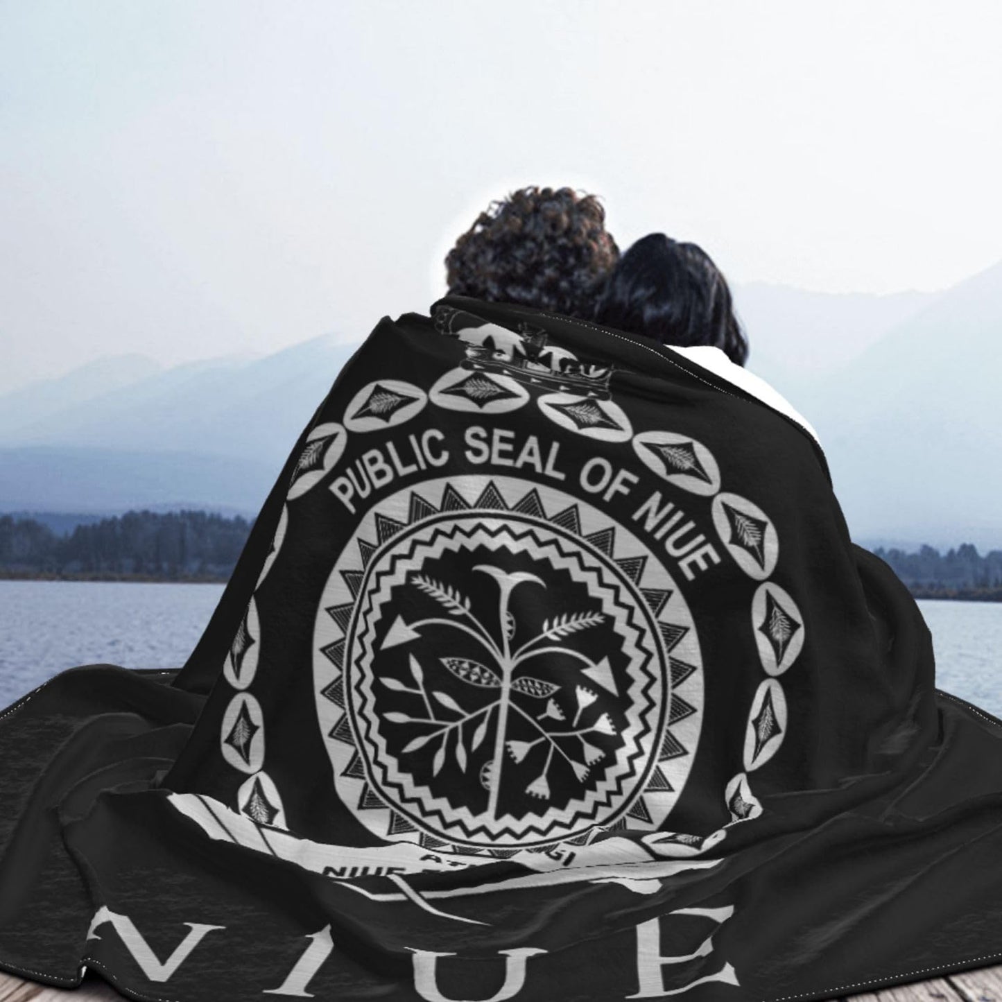 Niue Flag Logo Blanket Super Soft Flannel Blanket Comfy Couch Lightweight Blankets Warm Plush Throw Blankets for Couch, Bed, Sofa Cozy for All Seasons 80"X60"