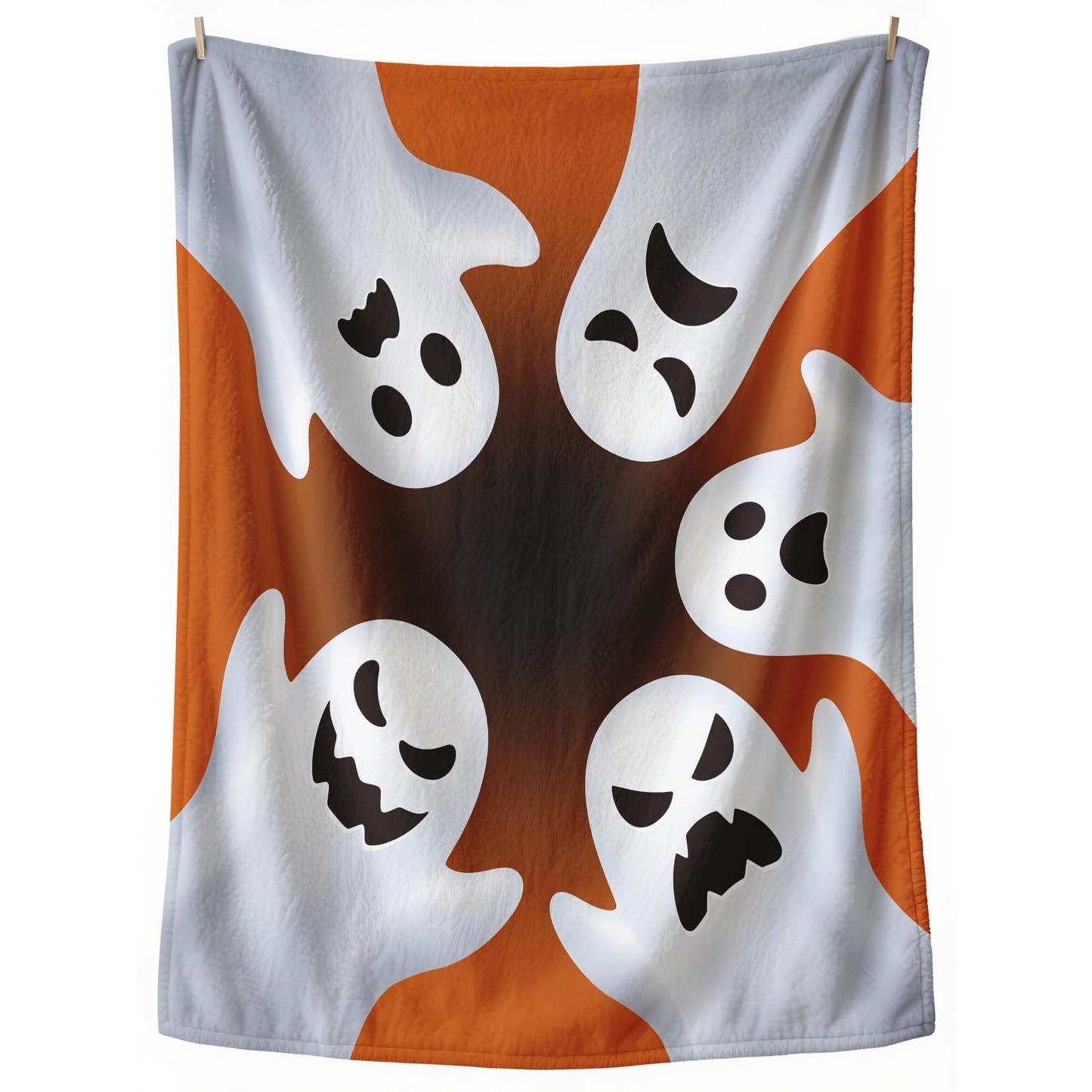 GEDAEUBA Ghost Blanket Throw - Halloween Spooky Fleece Blanket Throw, Soft Cozy Blankets & Throws for Couch, Bed, and Sofa, 50x60 inches