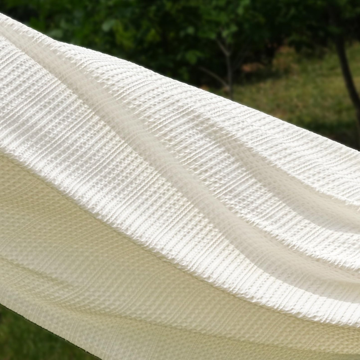 PHF Lightweight Waffle Weave Throw Blanket 50"x 60", Soft Woven Summer Blanket for Hot Sleepers - Aesthetic Home Decor for Couch Bed Sofa, Pet Friendly, Cream