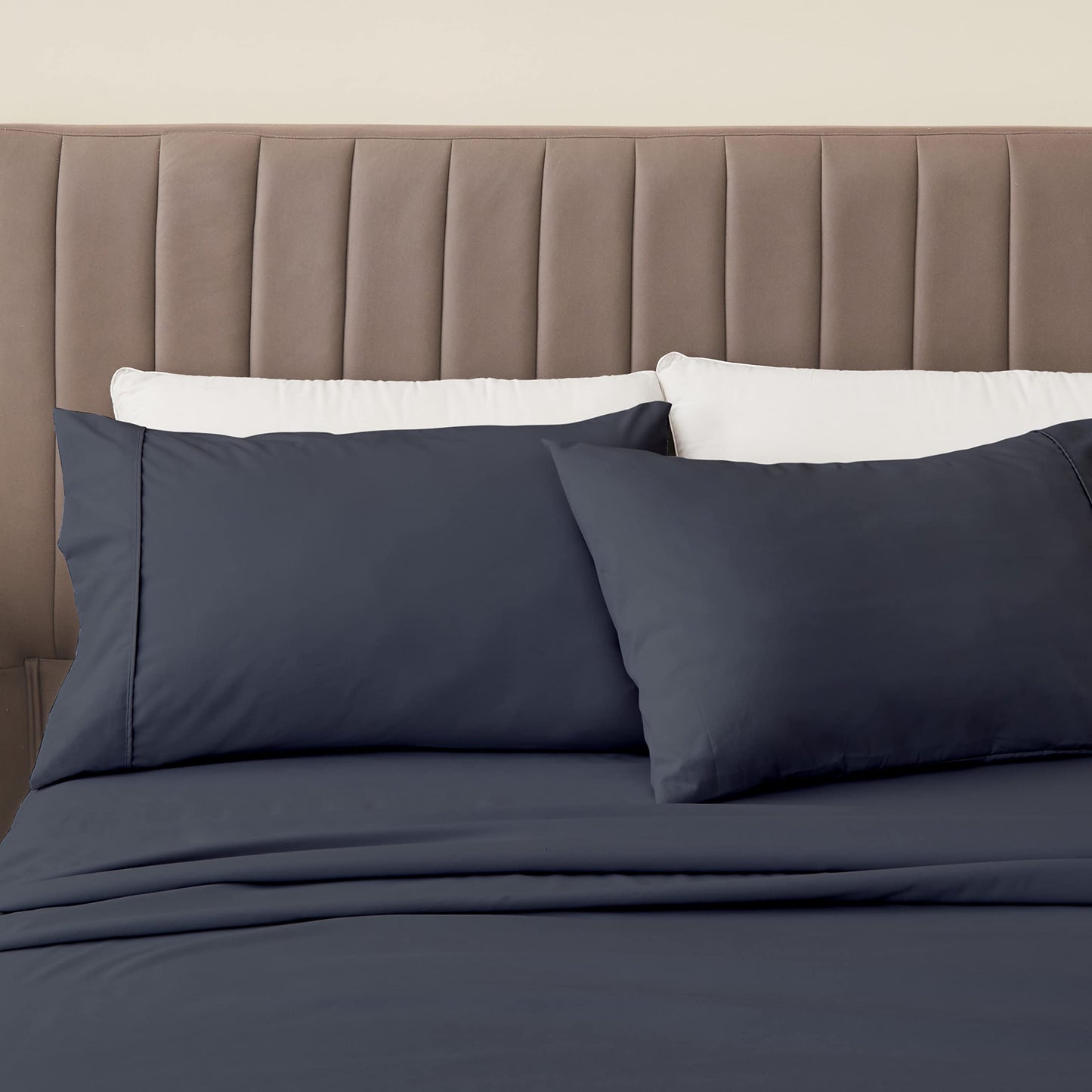 Great Bay Home 3-Piece Twin Blue Microfiber Sheet Set - Ultra-Soft, Brushed Bedding Sheets & Pillowcases - Wrinkle & Fade Resistant, All-Season Bed Sheets for Bed (Twin, Ocean)