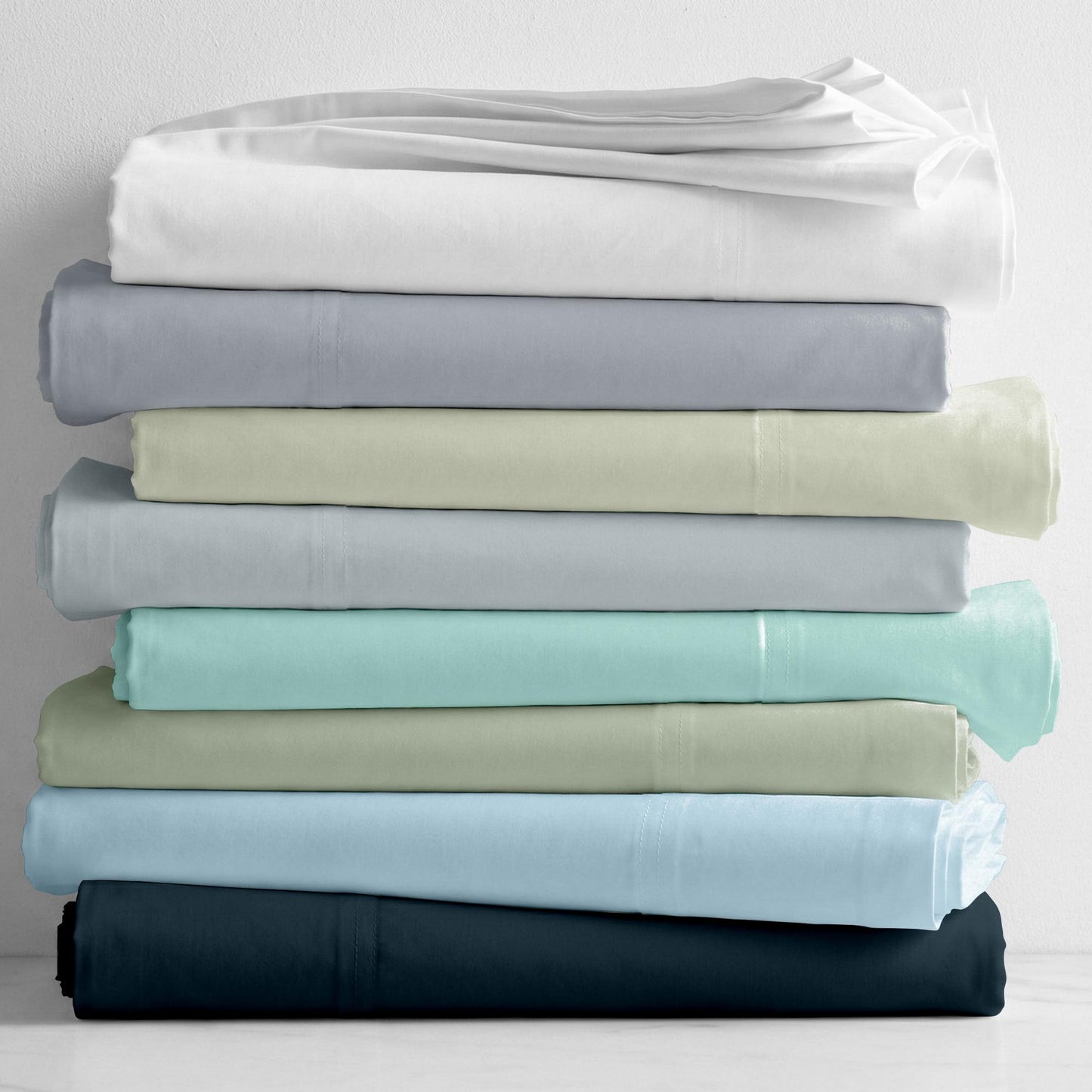 Supreme Elegance 1200 Thread Count King Size Bed Sheets Set, Pastel Green, 4 Pieces Cotton Rich Sateen Sheets Set, Soft, Durable & Wrinkle Resistant, Luxury Hotel Bedding, 16" Deep Pocket Fitted Sheet