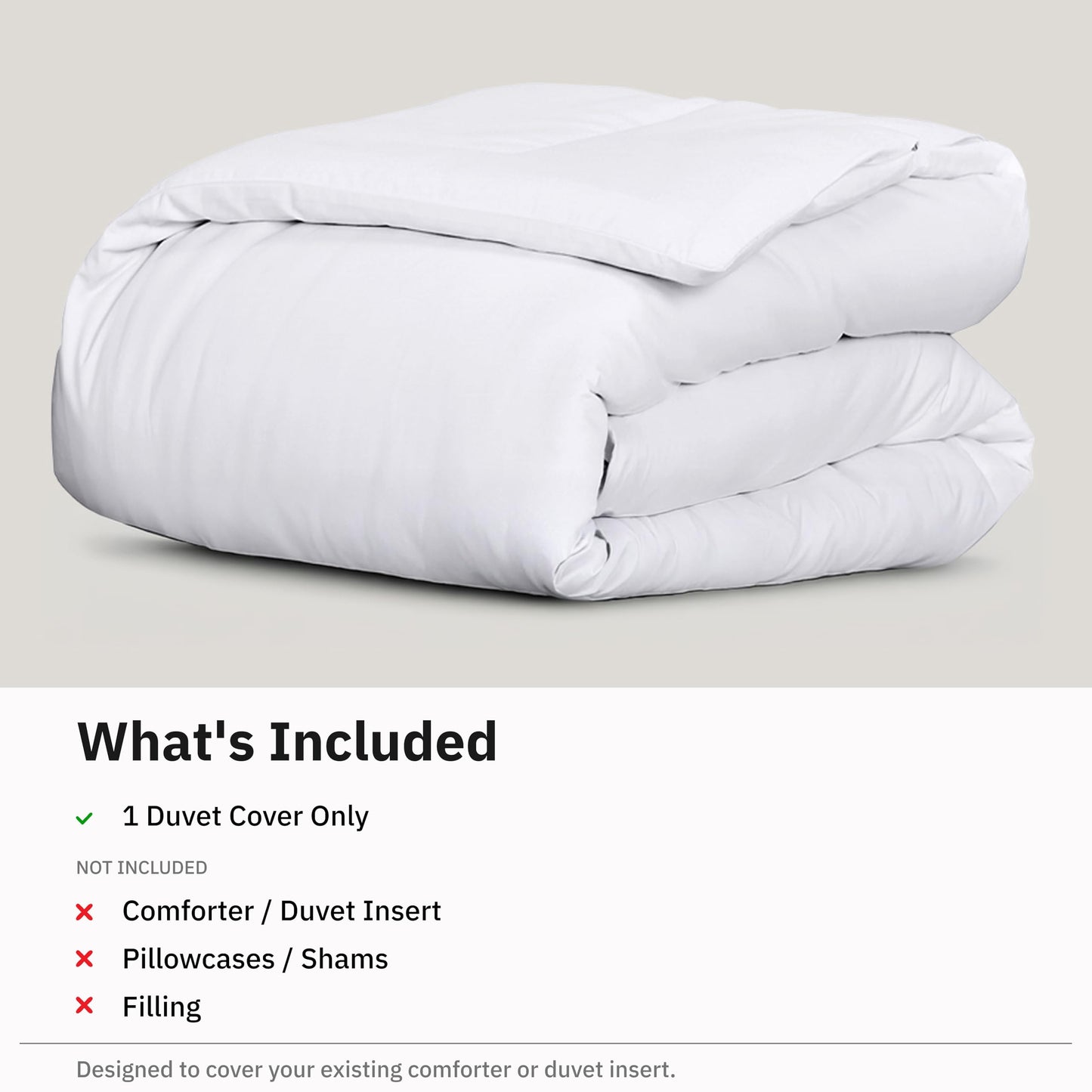 California Design Den Duvet Cover Queen Size/Full Size -Winner Good Housekeeping Best Bedding Awards 2025, 400 Thread Count Sateen, 100% Cotton Bedding Duvet Covers,Button Closure & Corner Ties -White