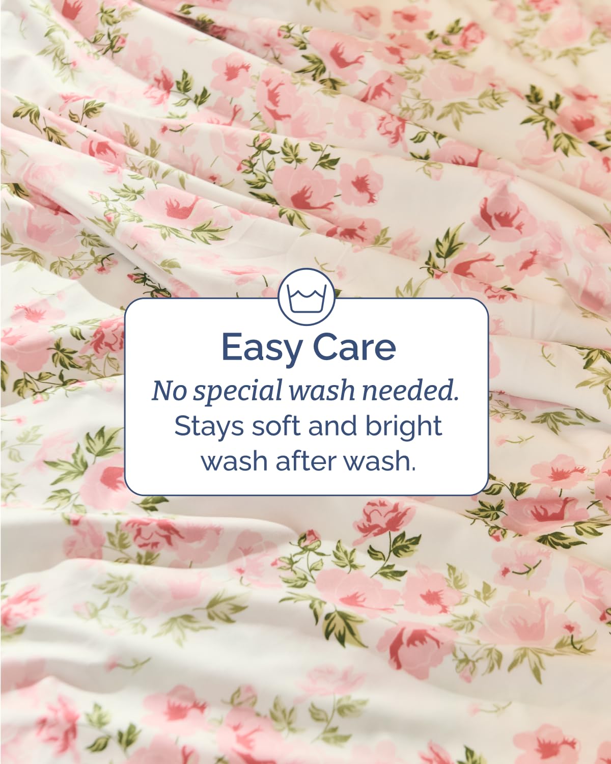 Floral Sheets - Pink Floral Bed Sheet Set - 1 Flat, 1 Fitted & 2 Pillowcases w/ Deep Pockets - Comfy, Wrinkle & Fade-Free - Boho Botanical Bedding - Ultra-Soft, Breathable & Cooling - Queen Size Set